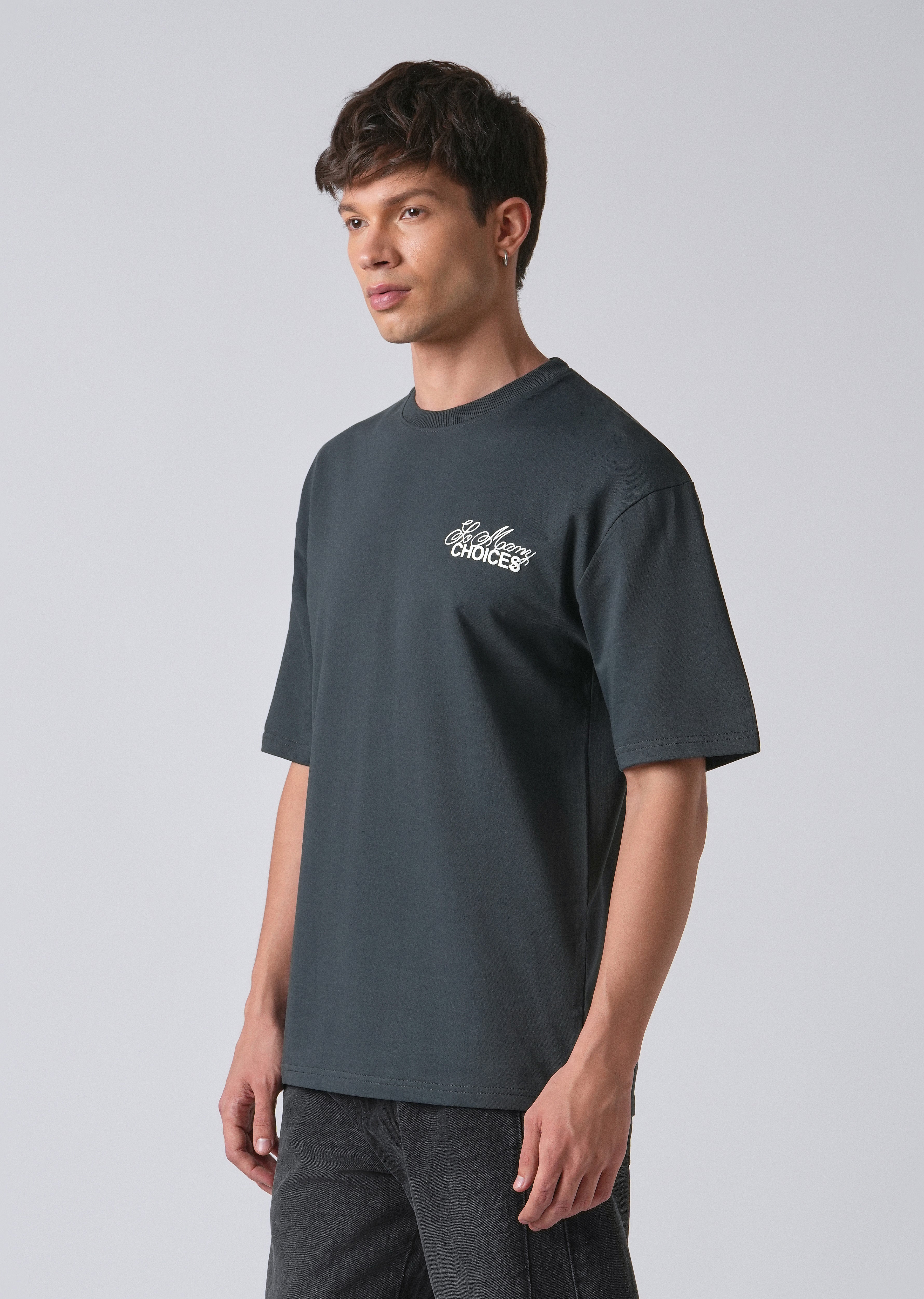 Dark Gray Oversized T-shirt