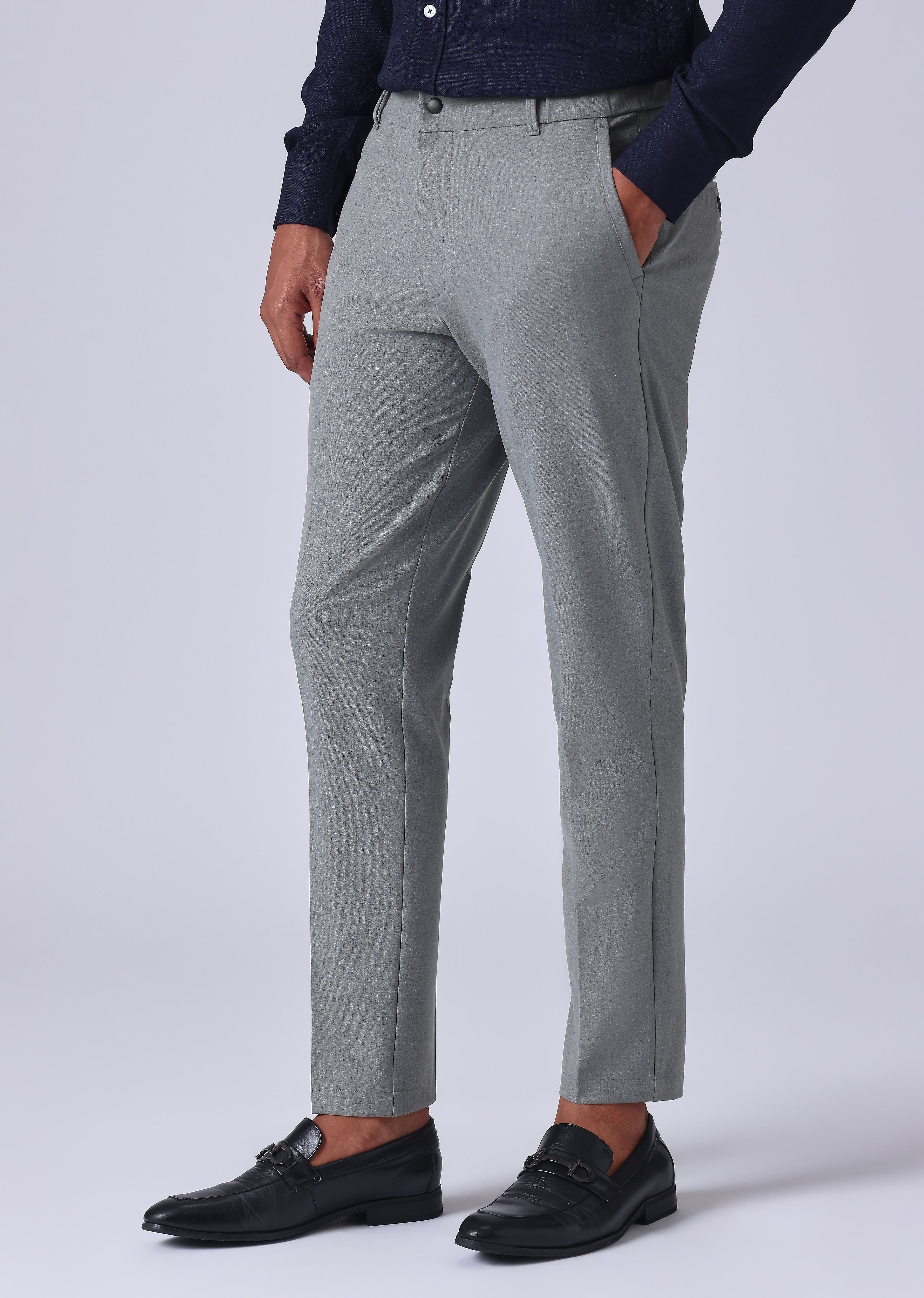 Dark Grey 8 Way Stretch Trousers