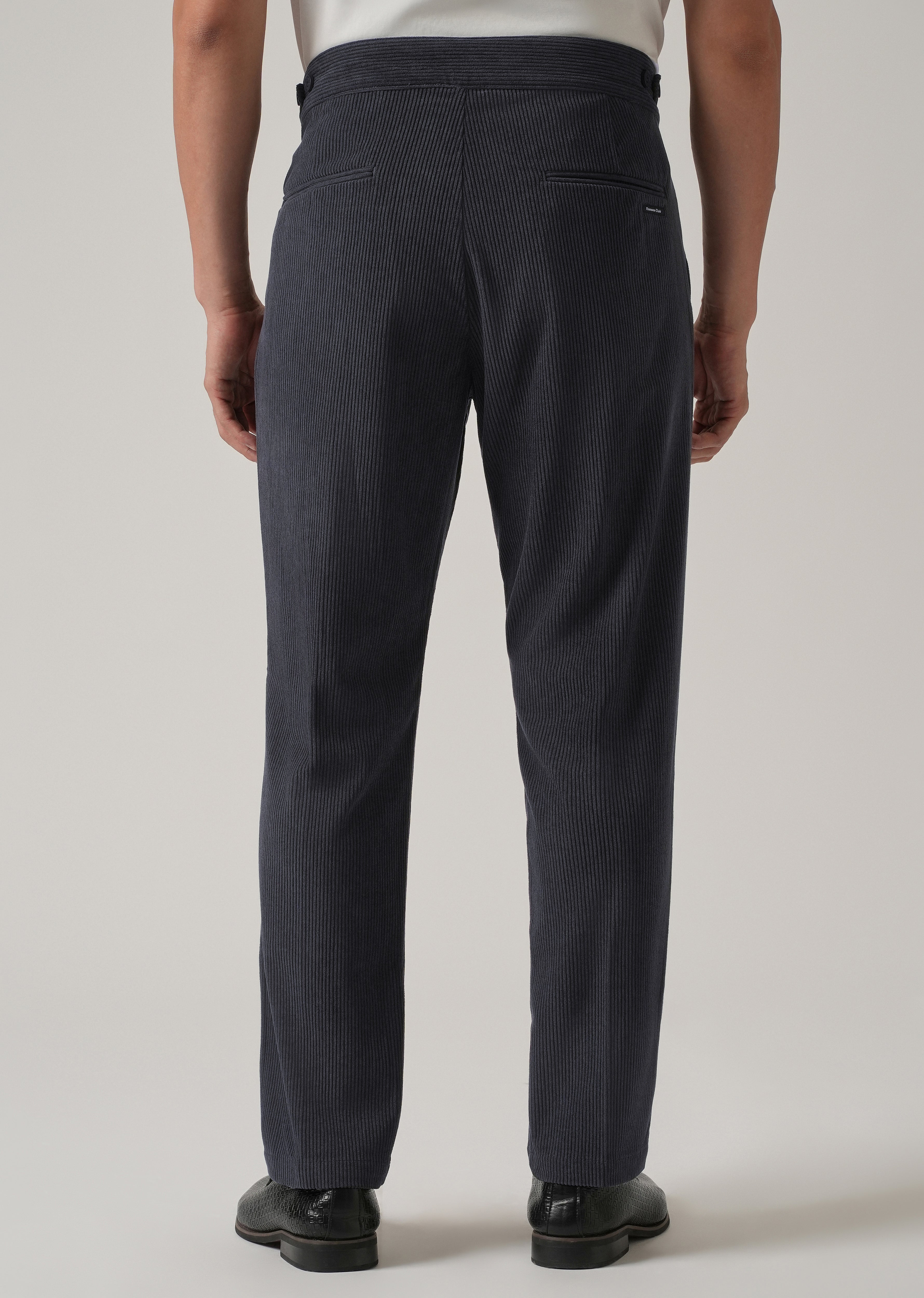 Dark Grey Corduroy Gurkha Pants