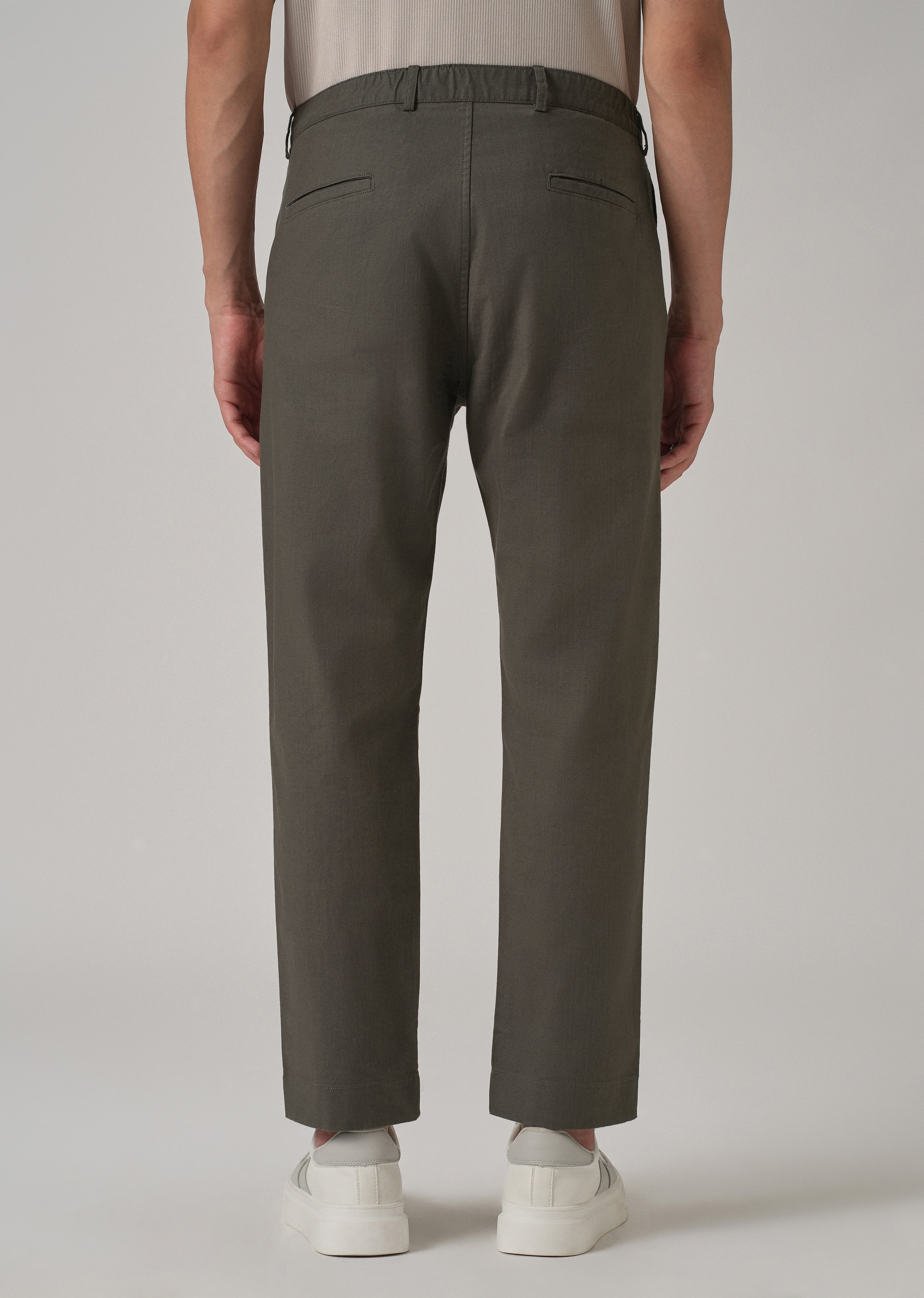 Dark Grey Cotton Trouser