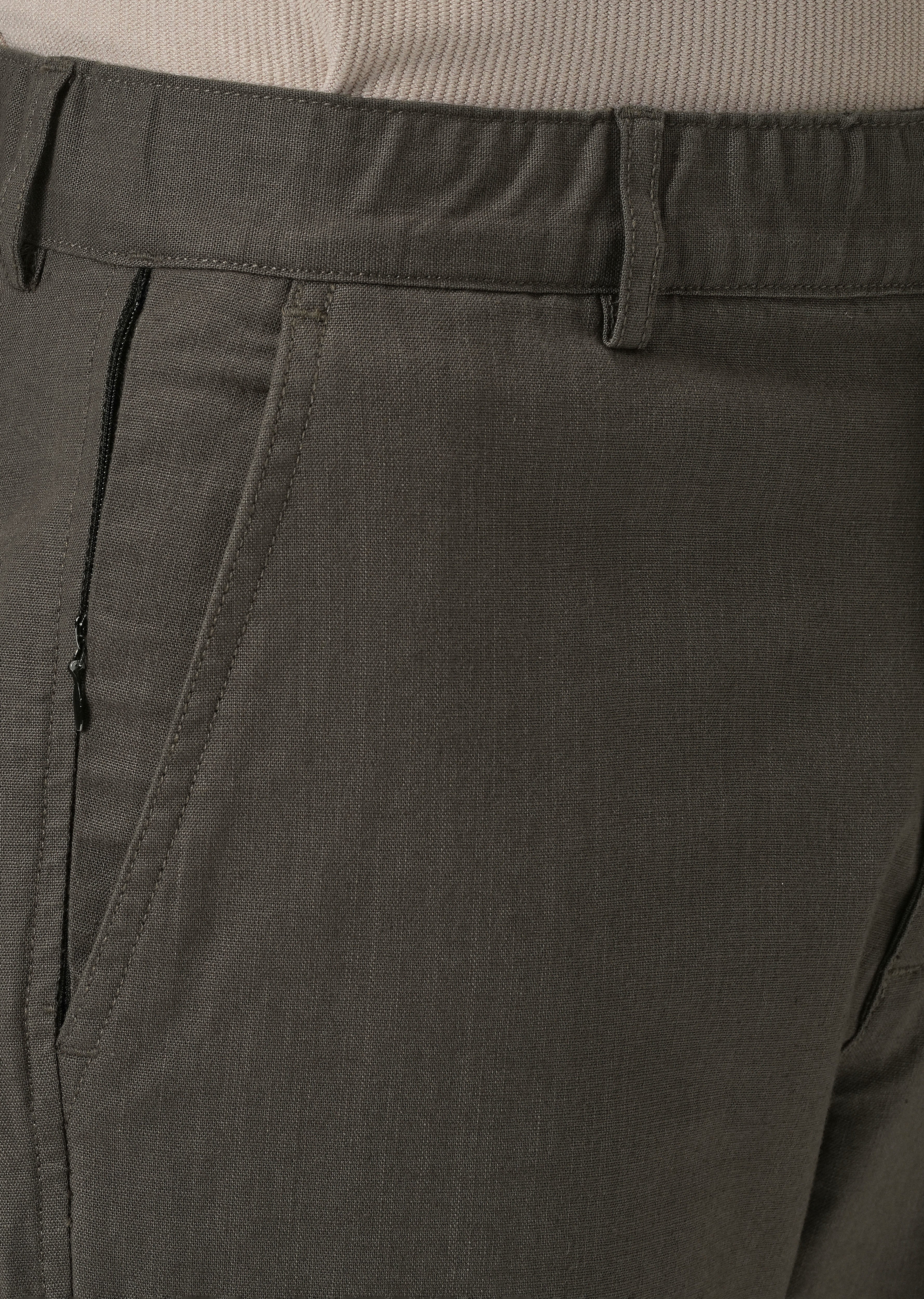 Dark Grey Cotton Trouser