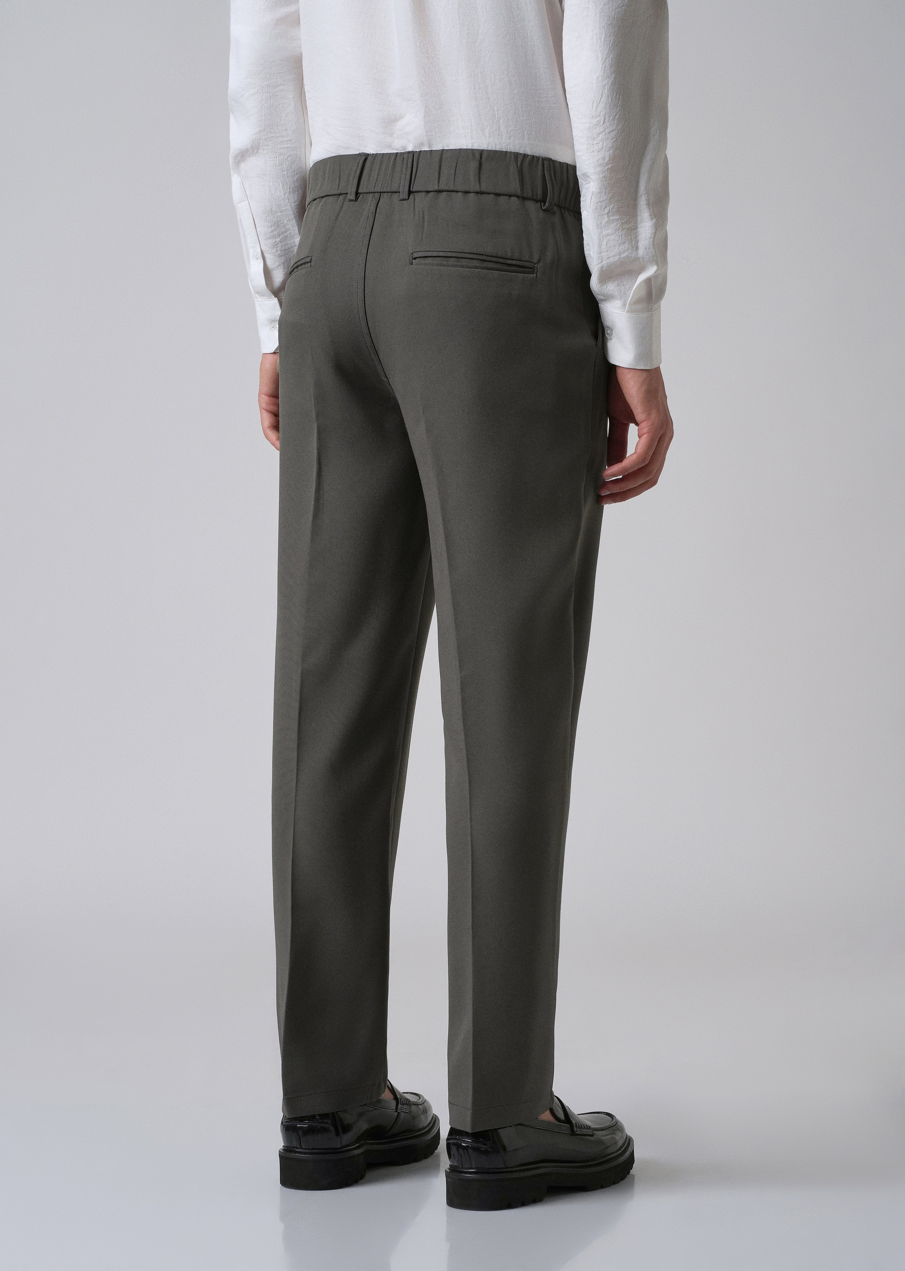 Dark Grey Relaxed Fit Trousers