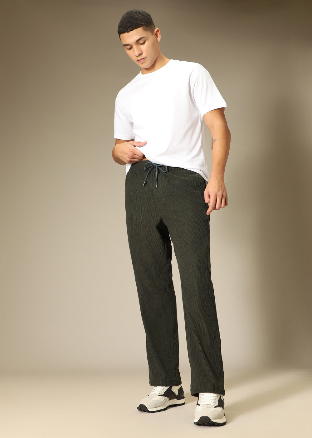 Dark Olive Corduroy Pant