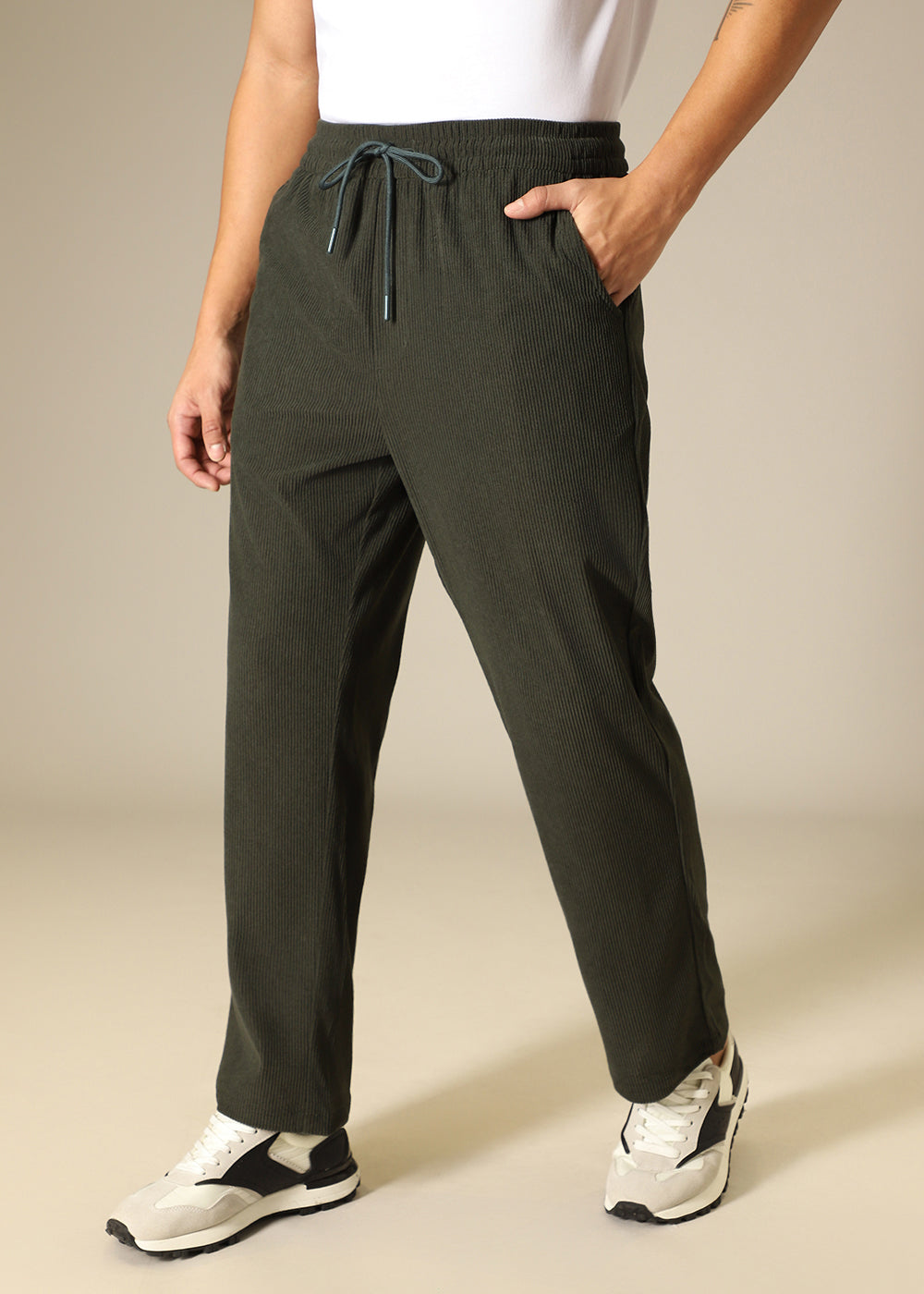 Dark Olive Corduroy Pant