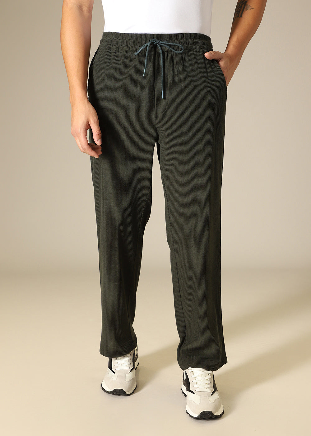 Dark Olive Corduroy Pant