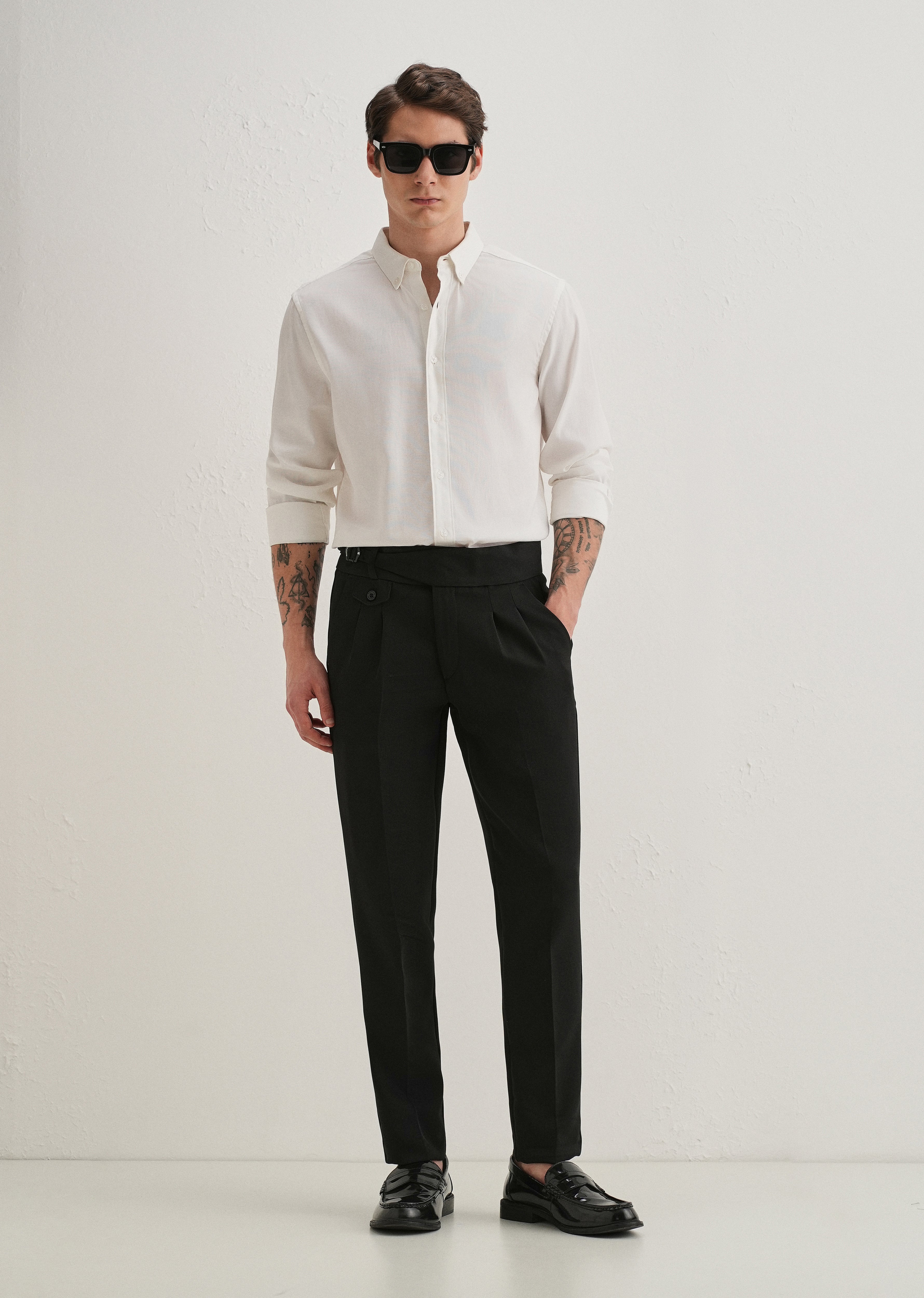 Deep Black Gurkha Pant