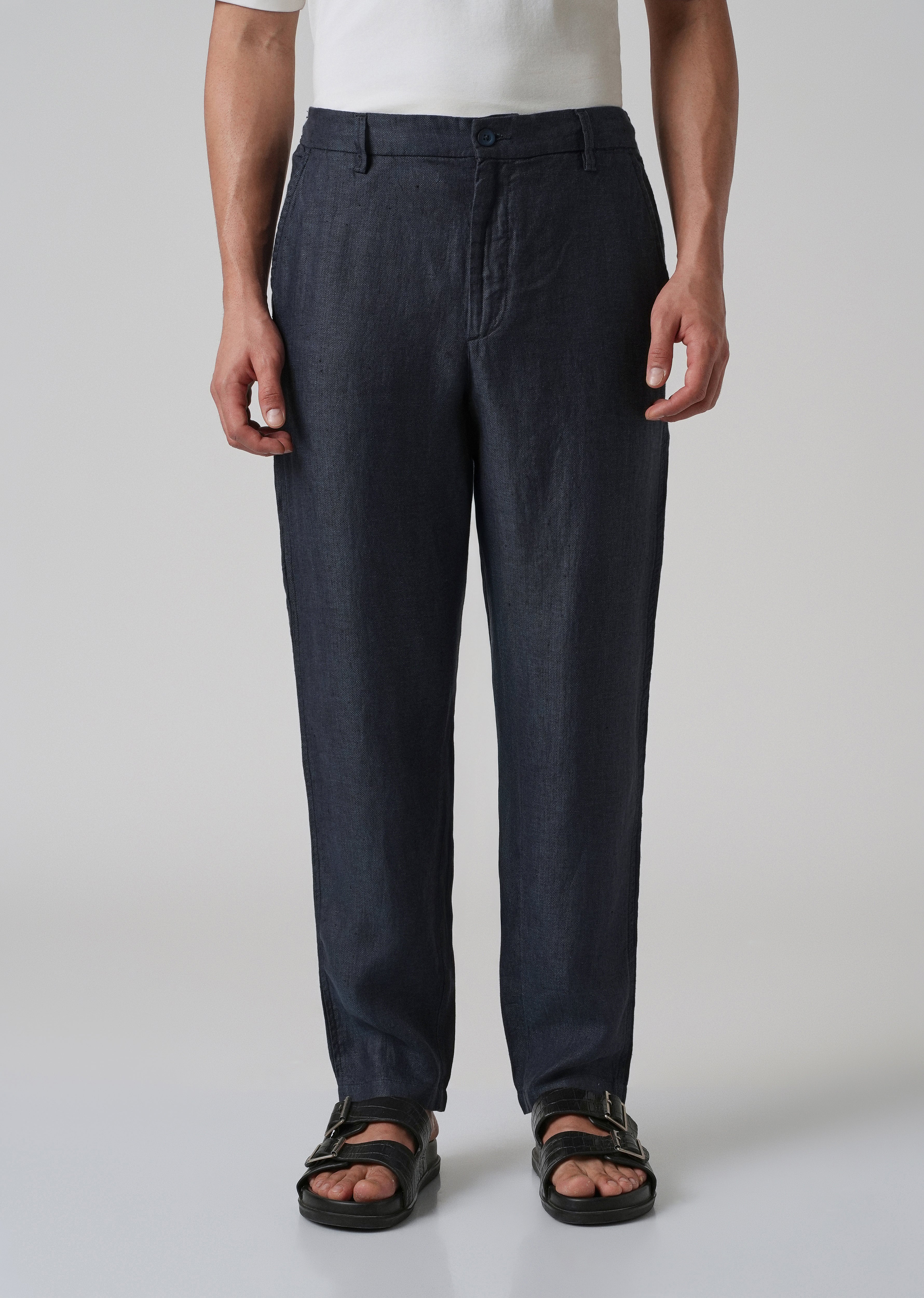 Deep Blue Linen Pant