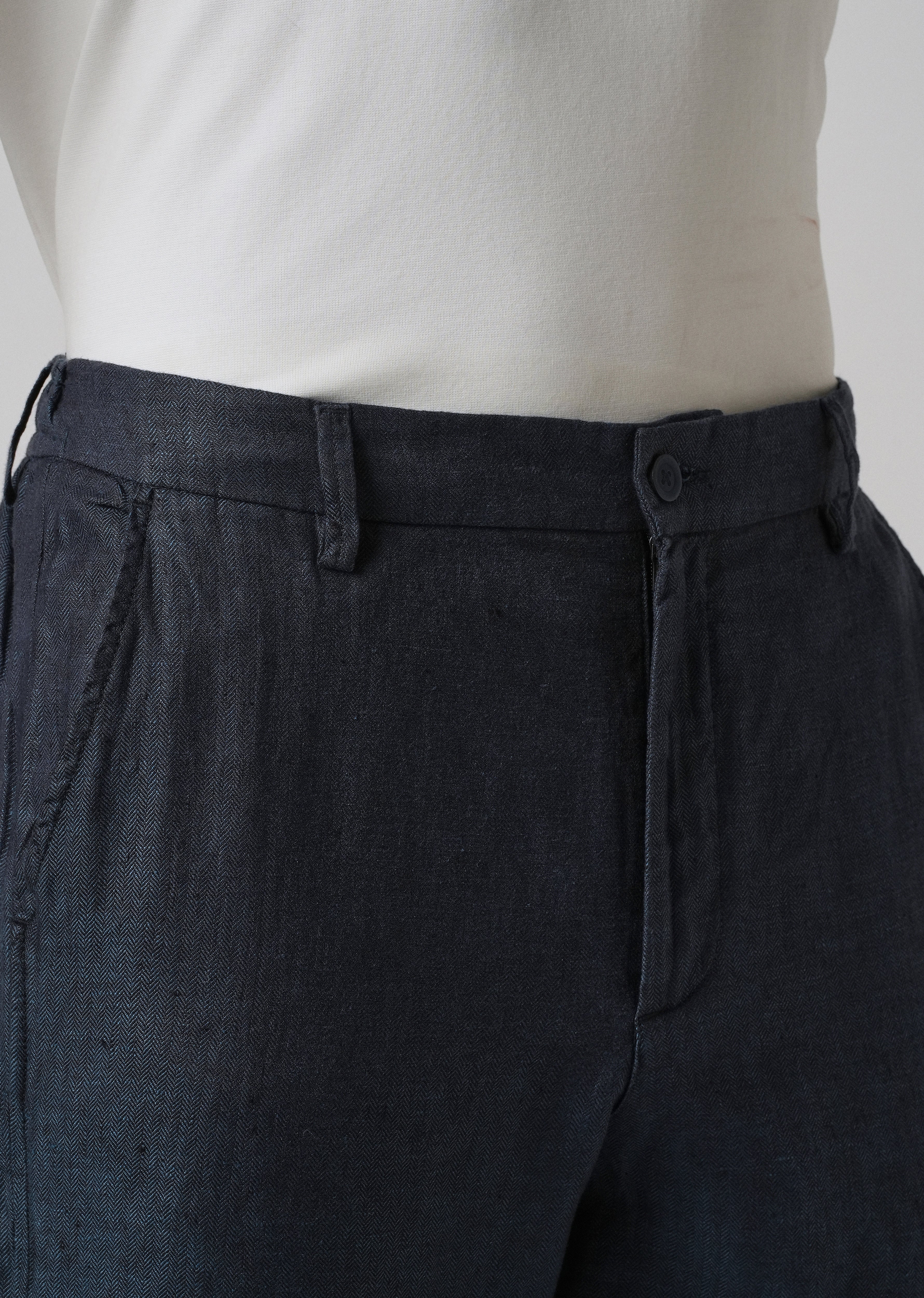 Deep Blue Linen Pant