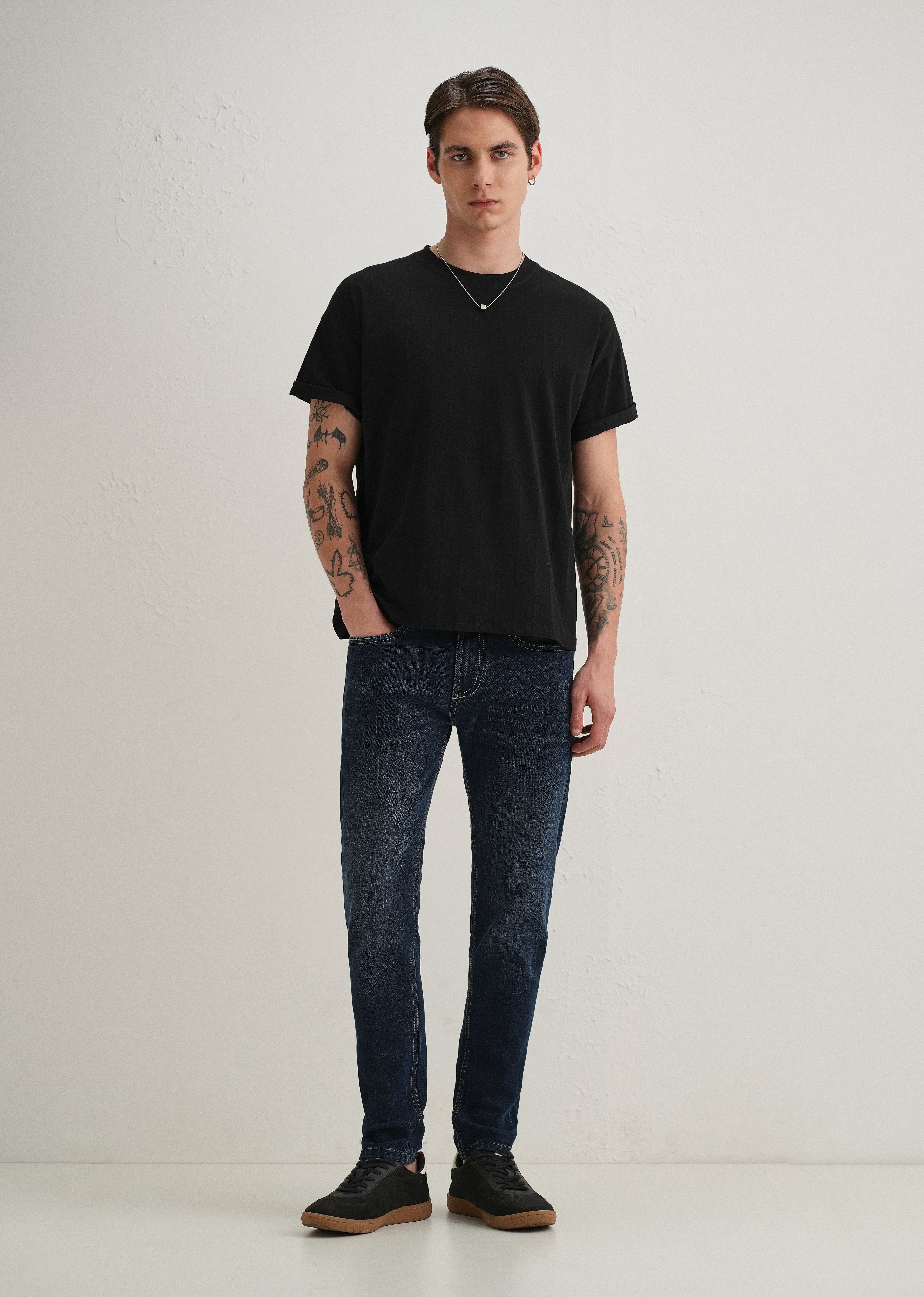Deep Blue Slim Fit Denim
