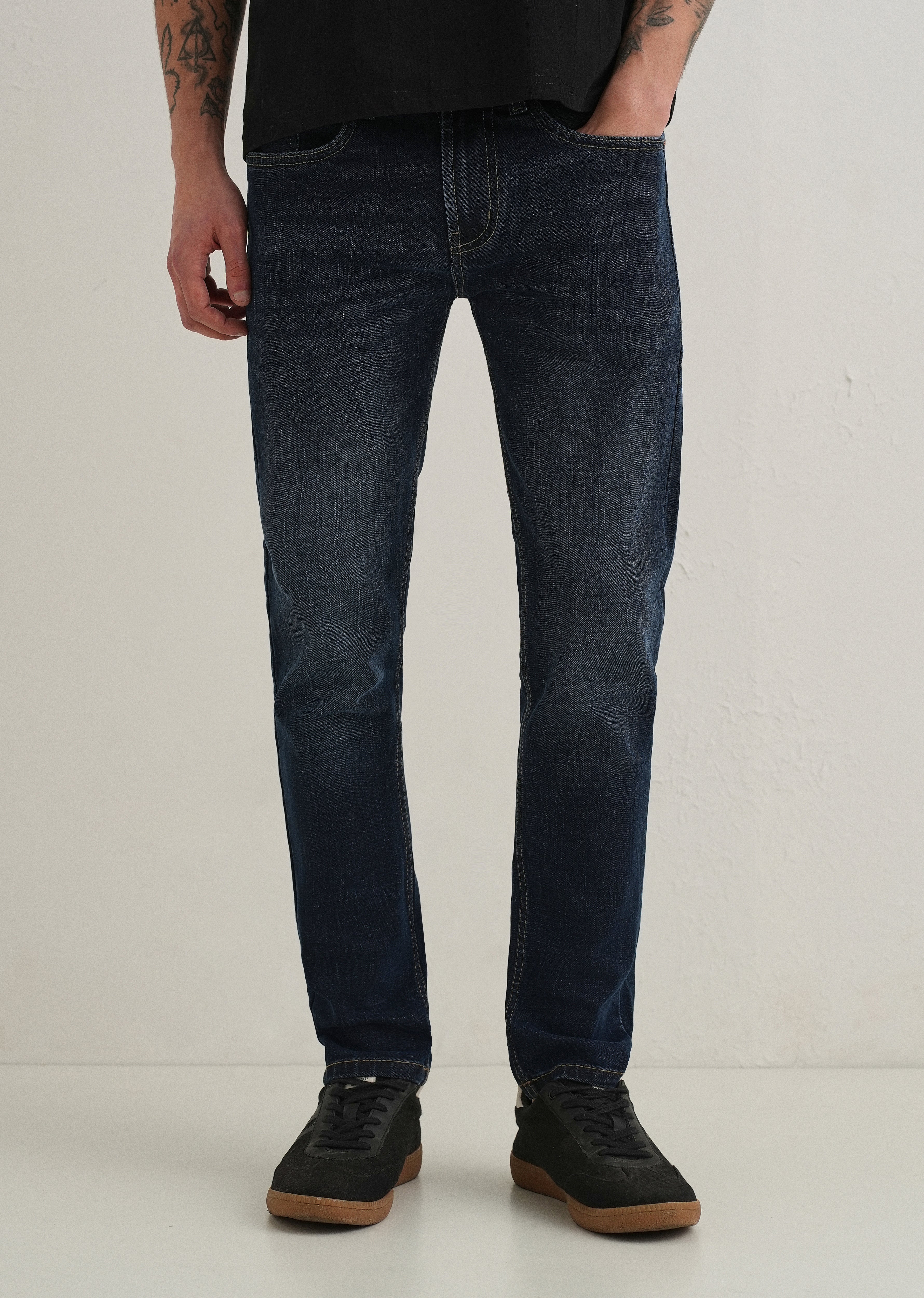 Deep Blue Slim Fit Denim