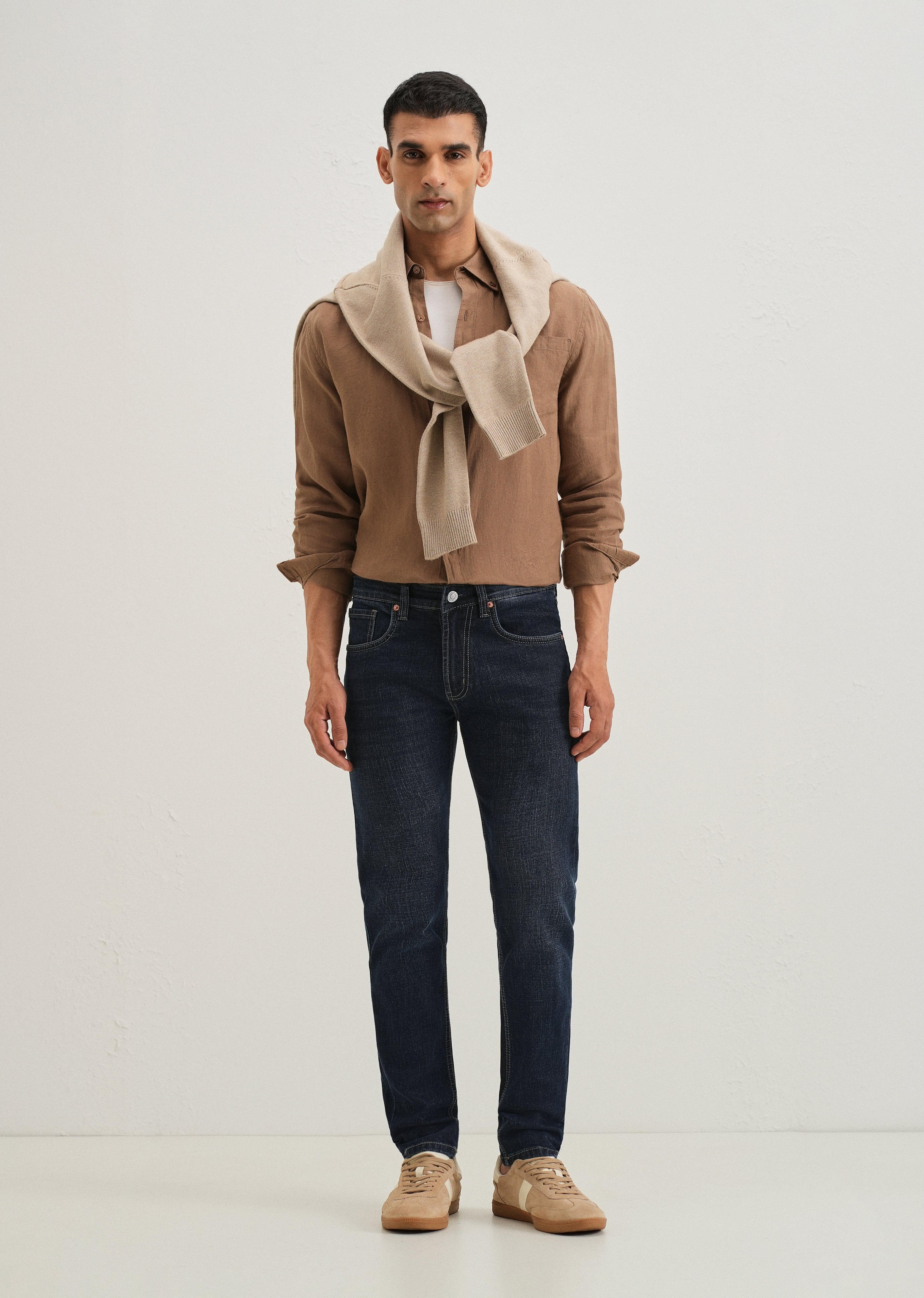 Deep Blue Slim Fit Denim