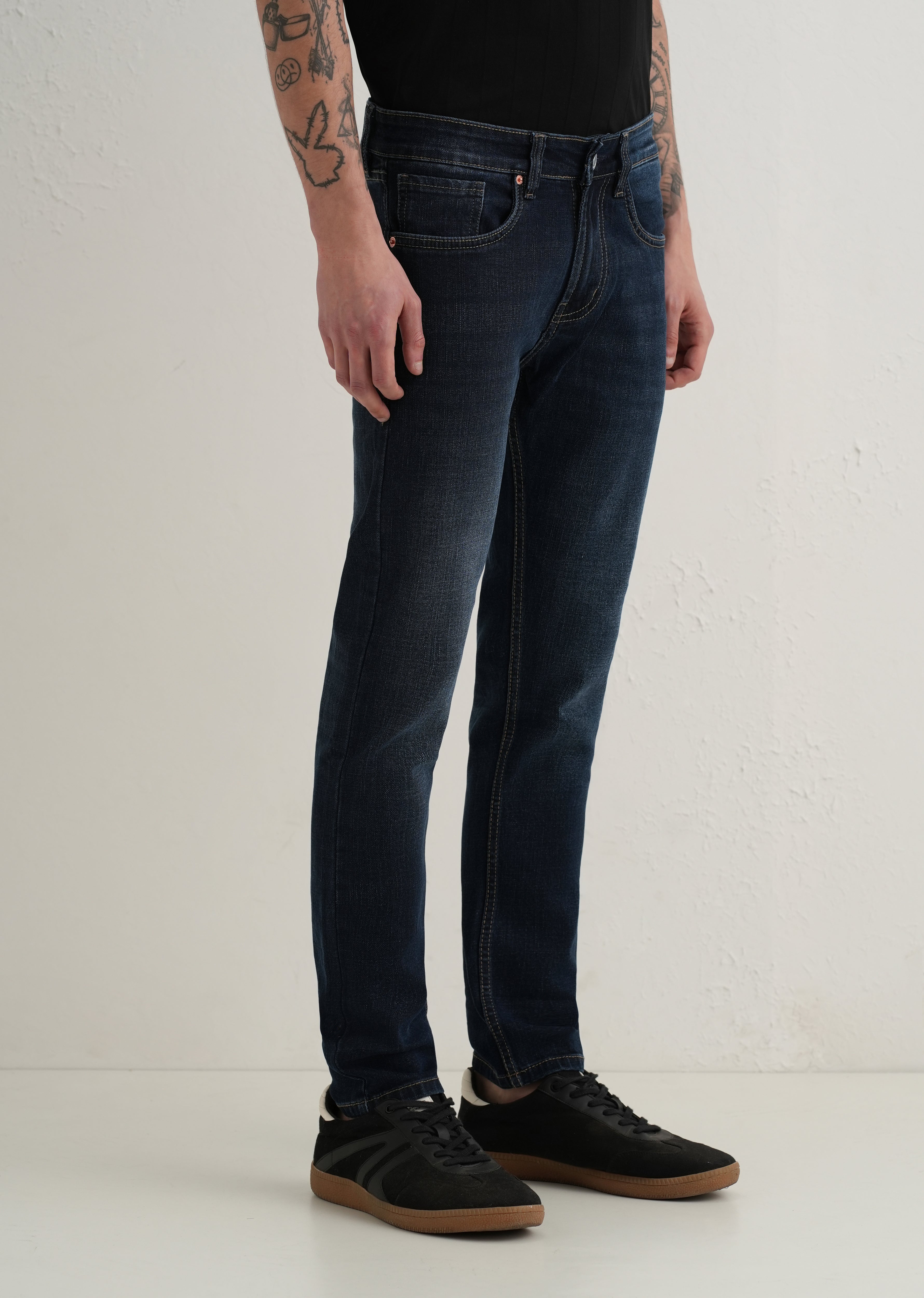 Deep Blue Slim Fit Denim