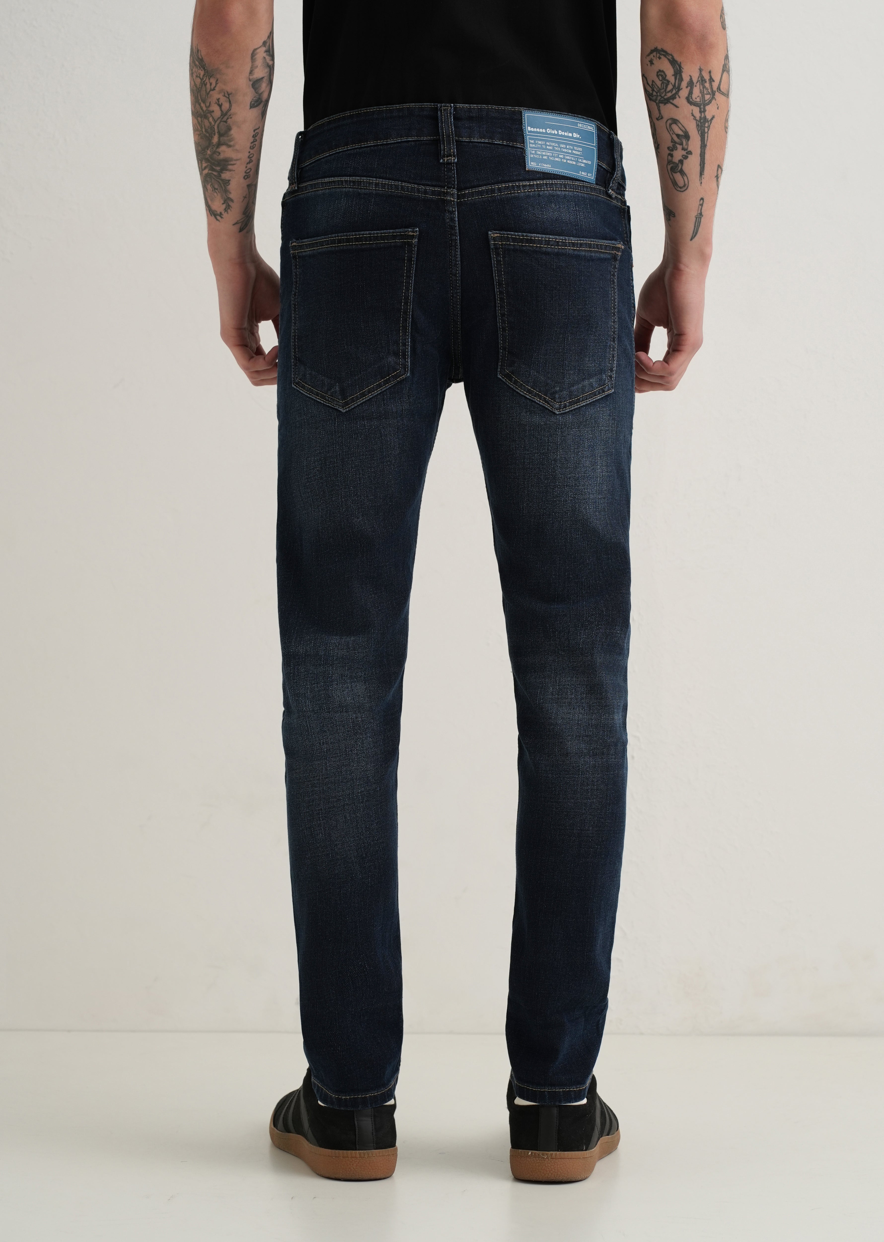 Deep Blue Slim Fit Denim