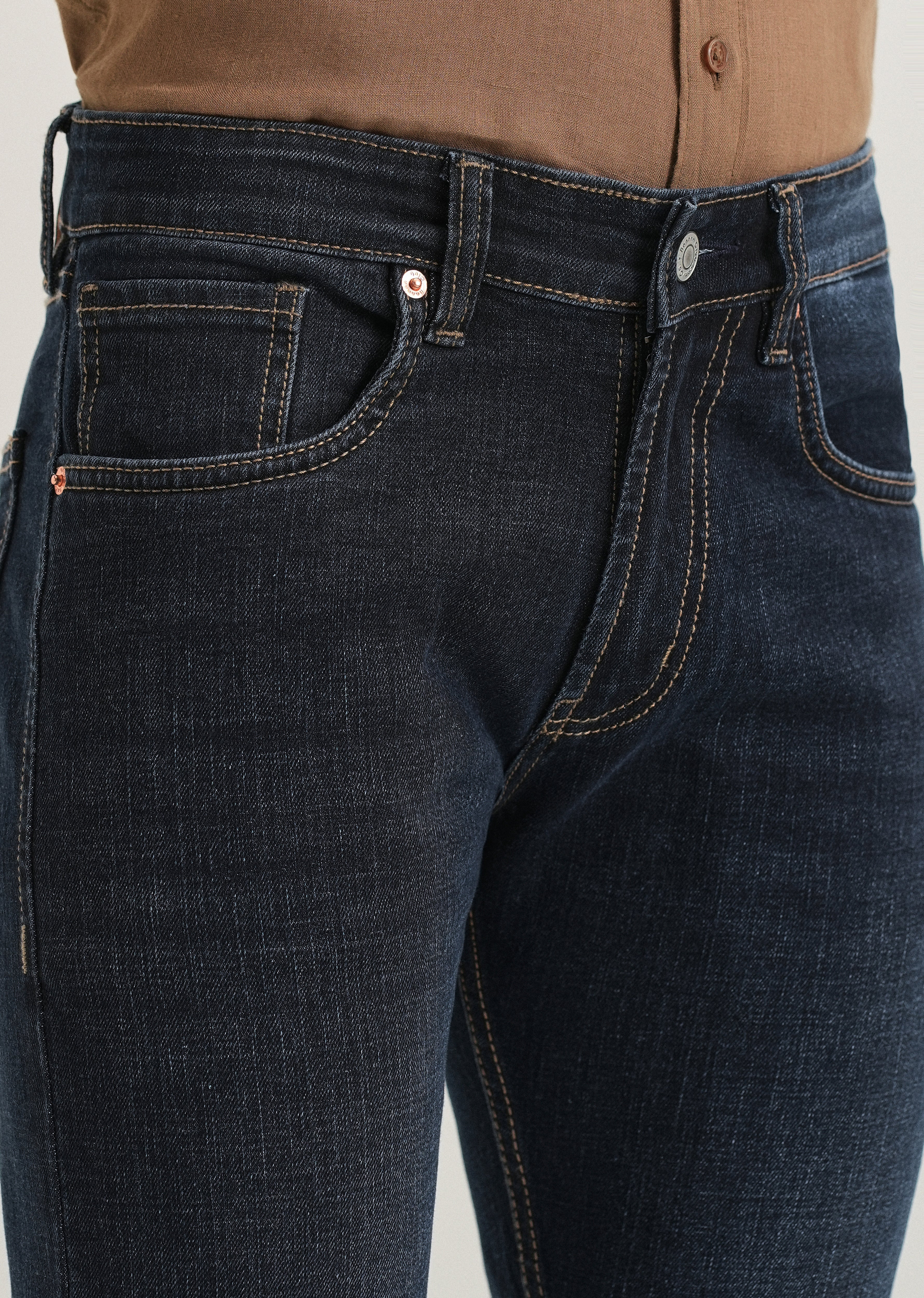 Deep Blue Slim Fit Denim