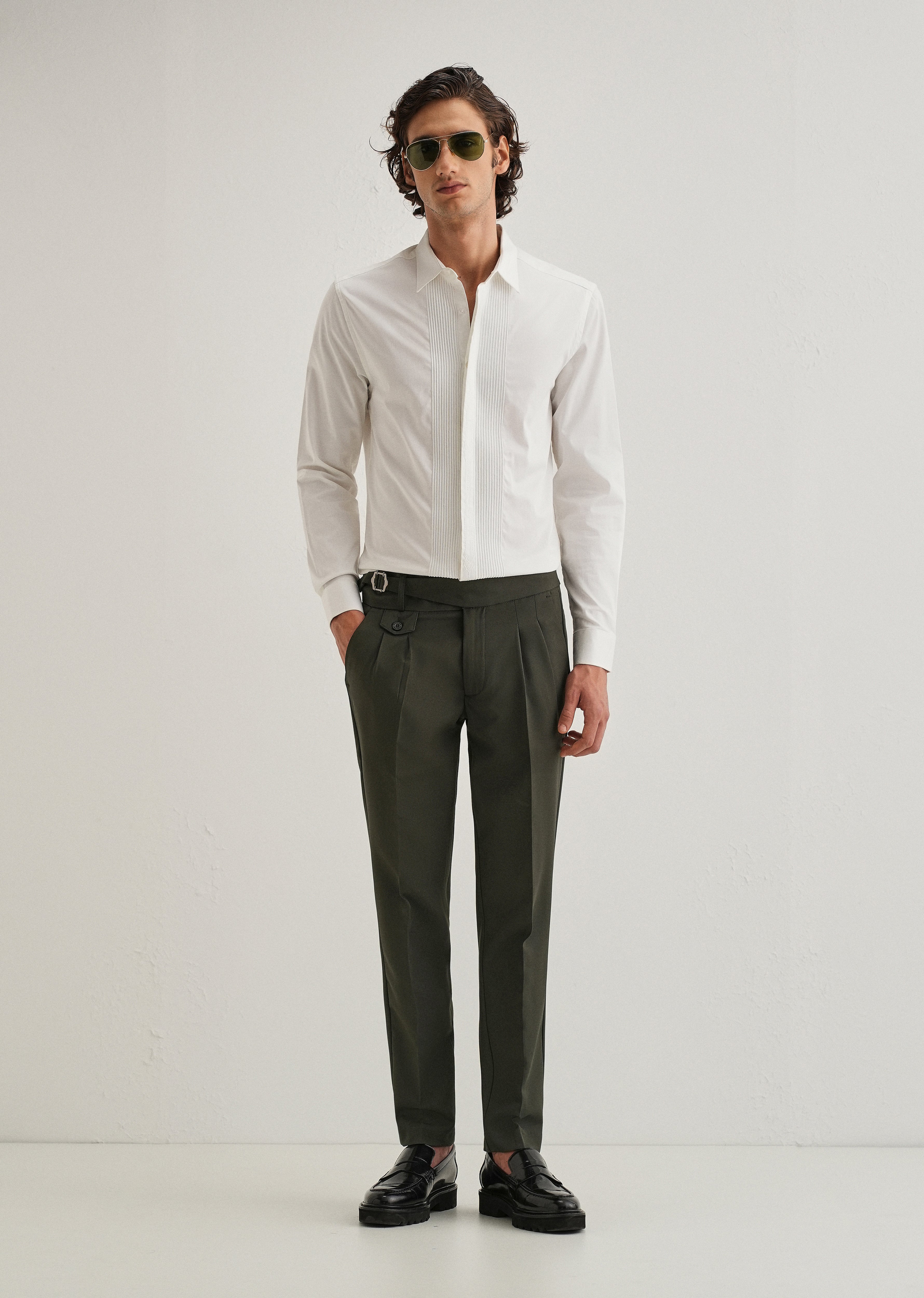 Deep Slate Green Gurkha Pant