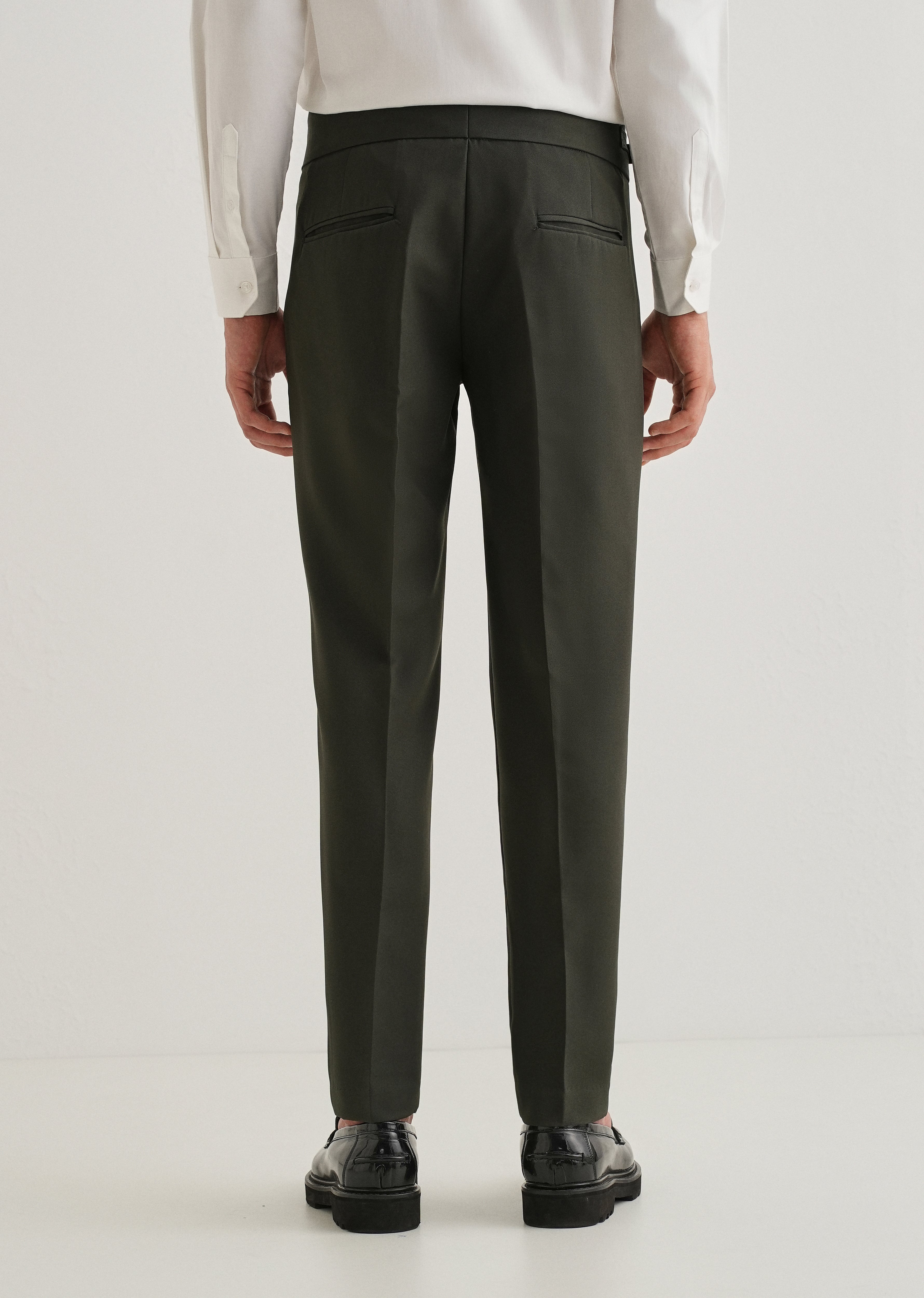 Deep Slate Green Gurkha Pant