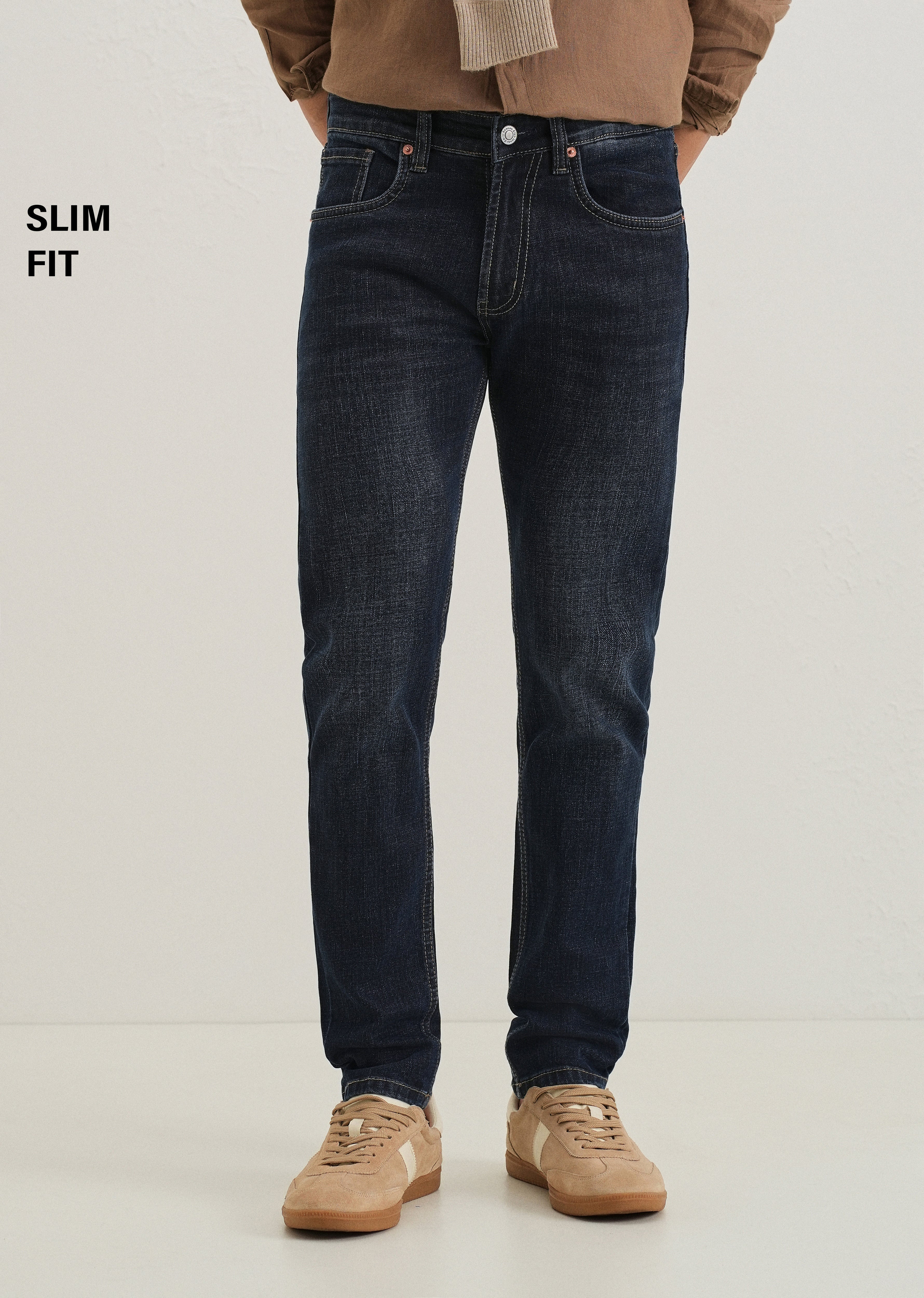 Deep Blue Slim Fit Denim