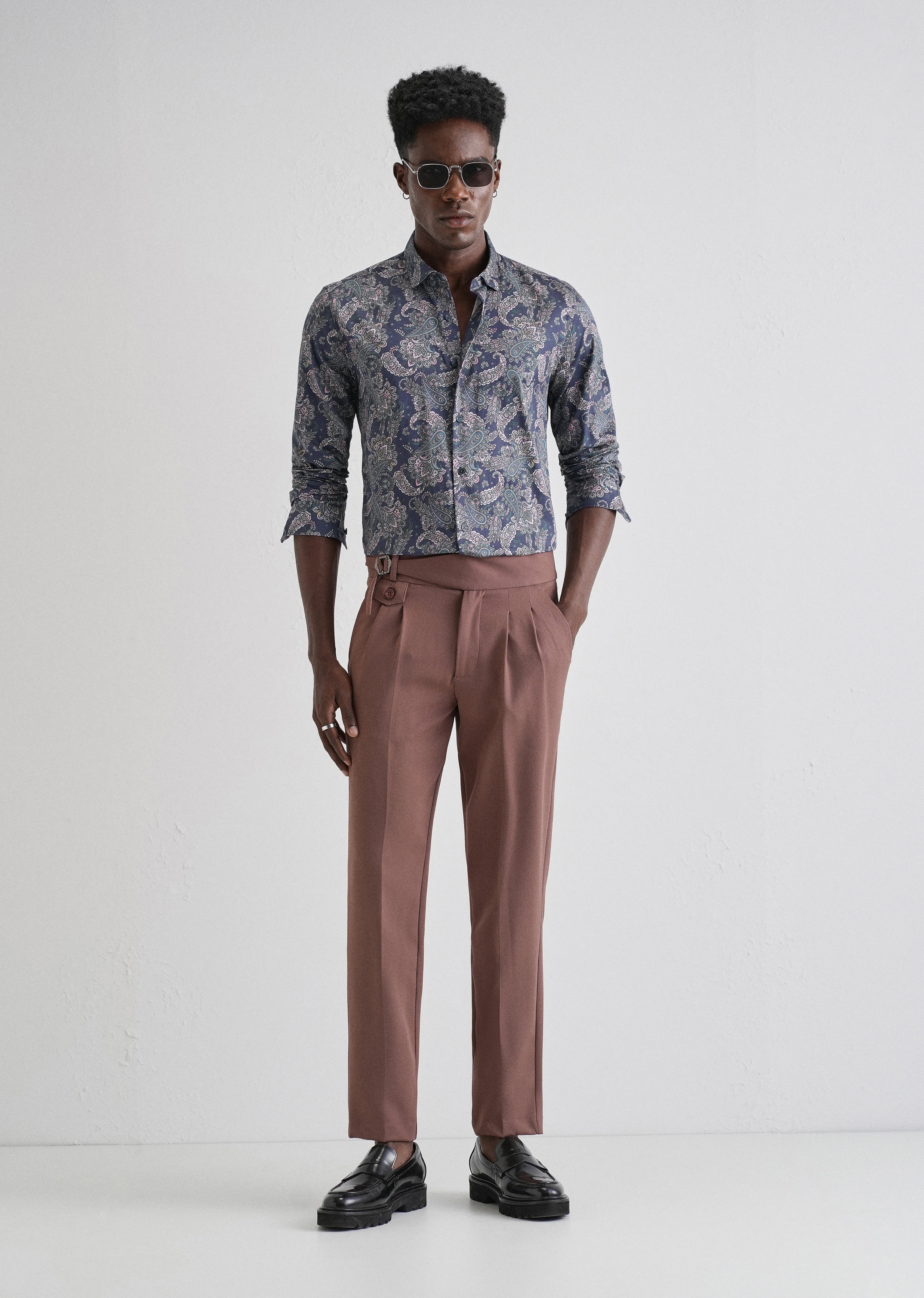 Digitalis Paisley Printed Shirt