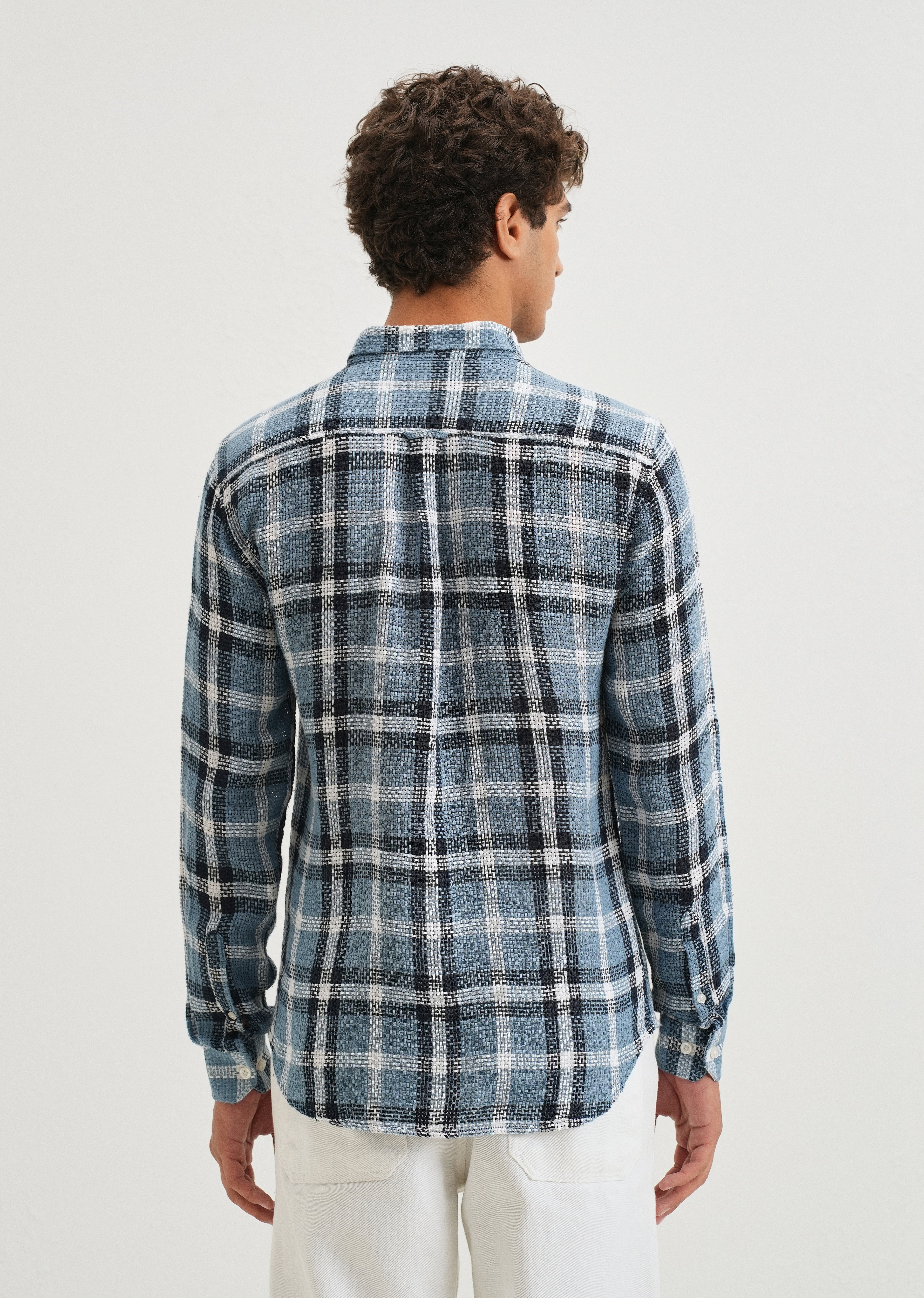 Dulet Blue Check Shirt