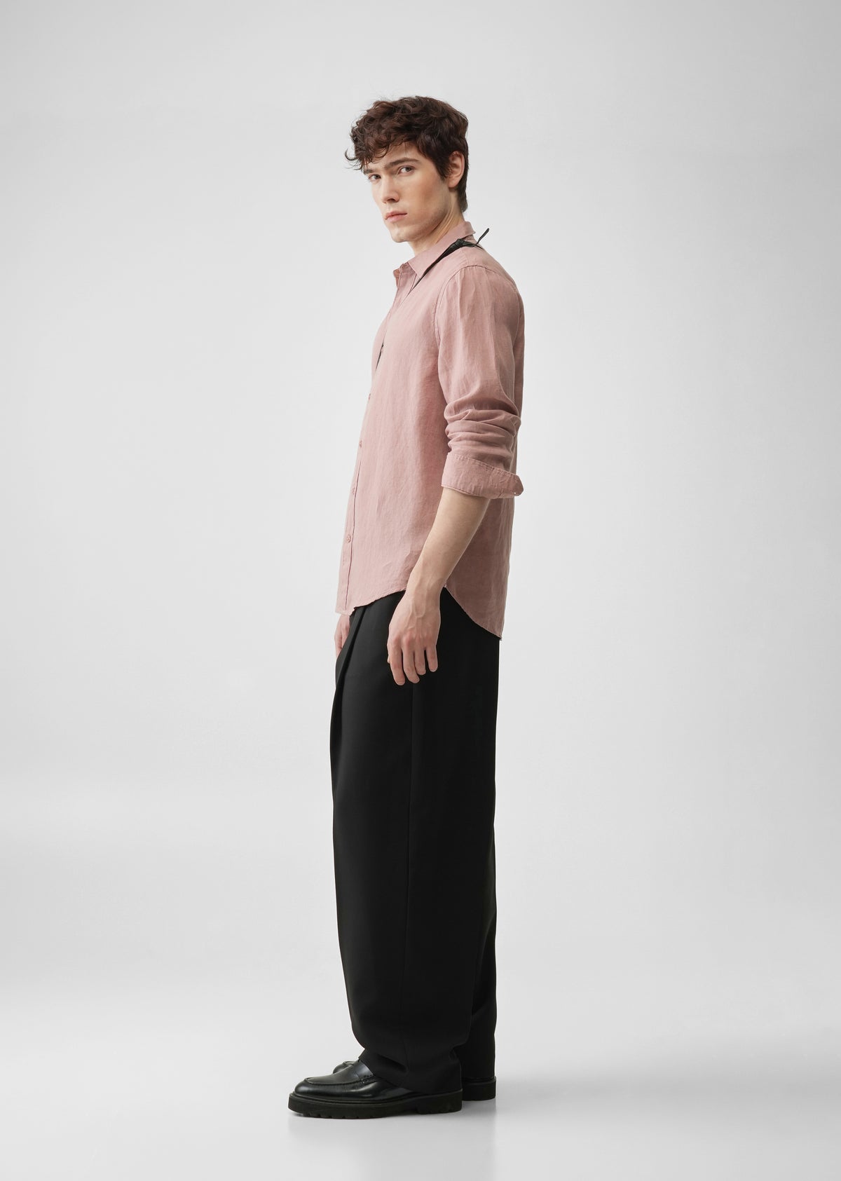 Dusty Pink 100% Pure Linen Shirt