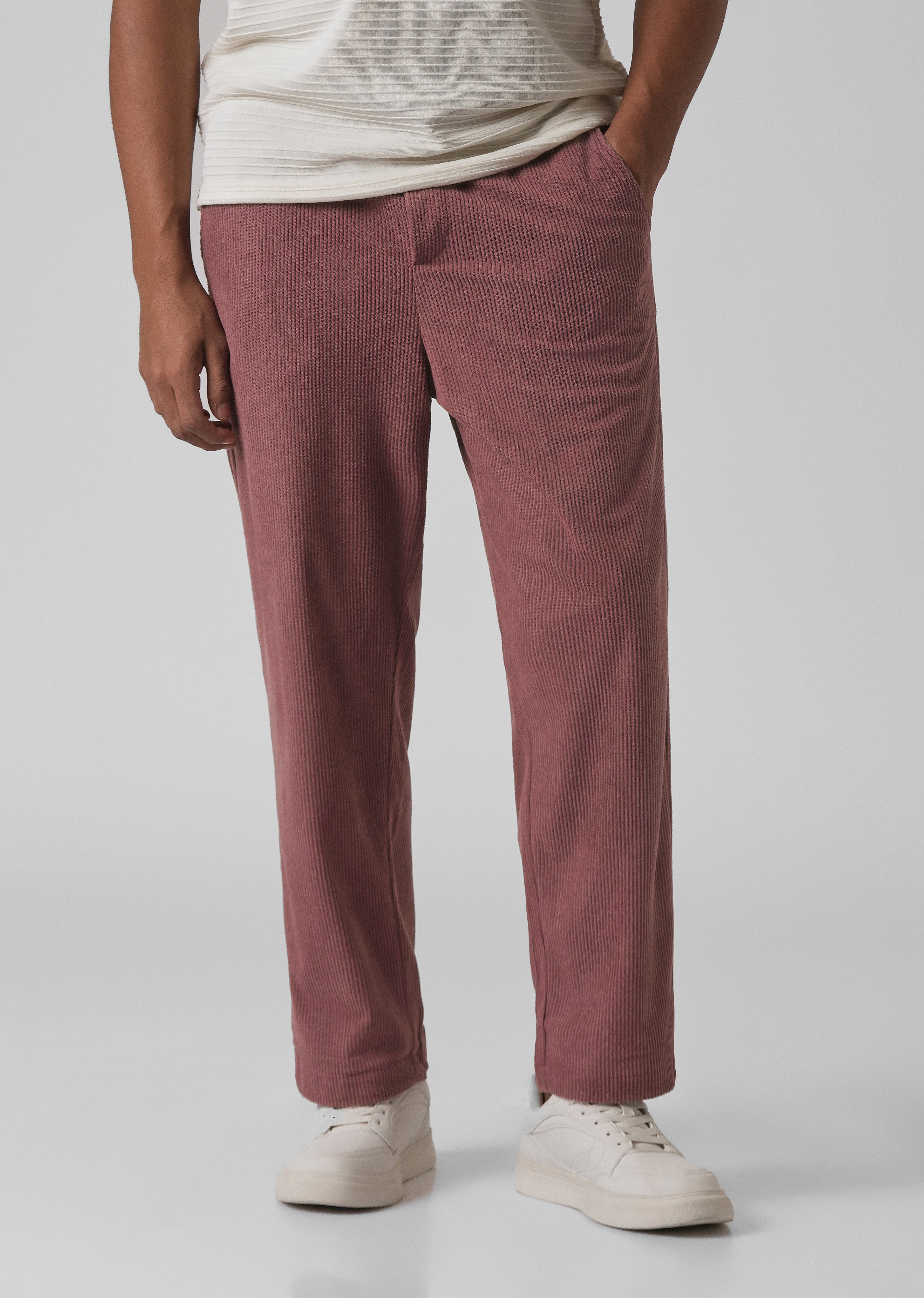 Dusty Rose Corduroy Pants