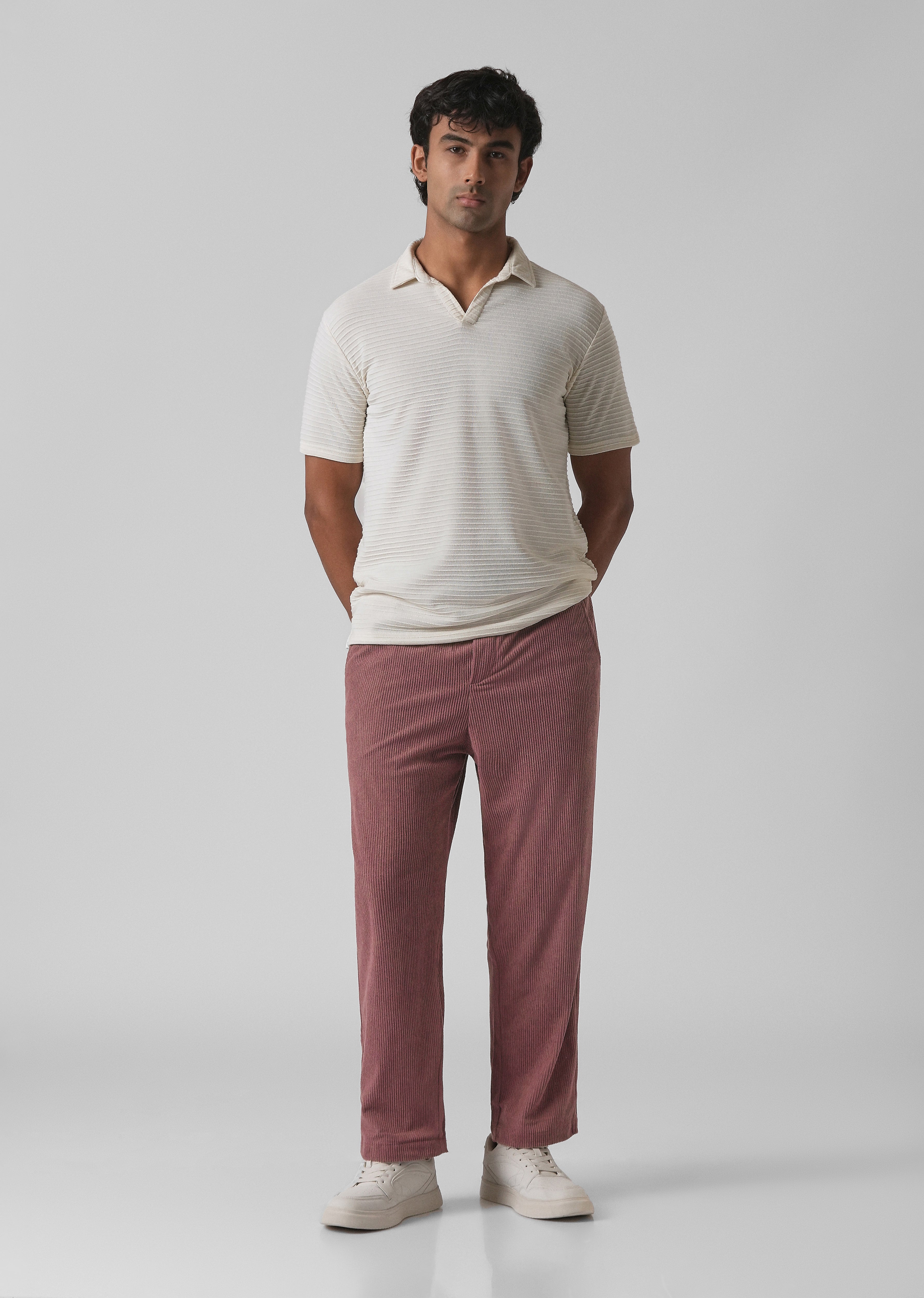 Dusty Rose Corduroy Pants