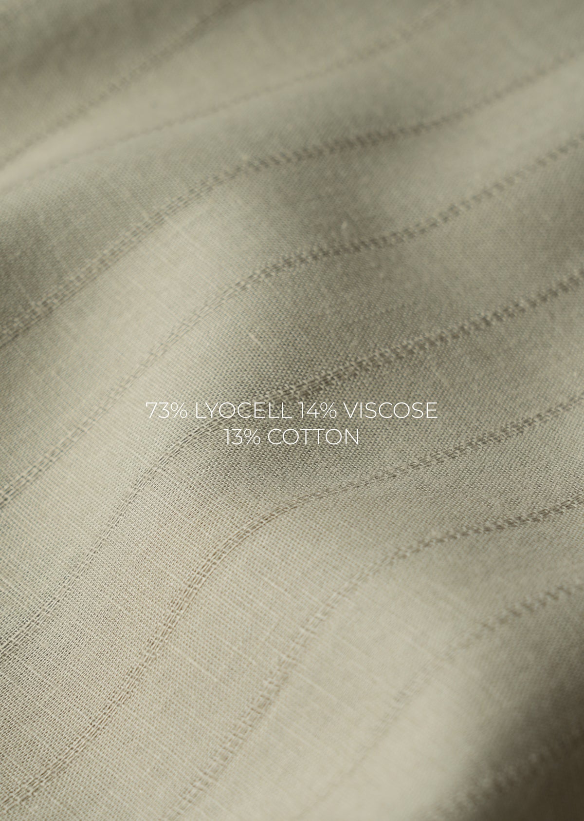 Dusty Sage Lyocell Cotton Self-Stripe Shirt
