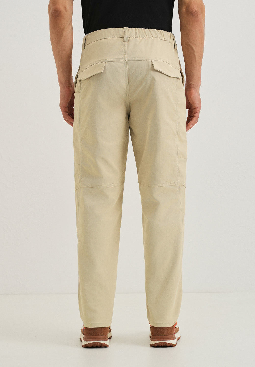 Ecru Drawstring Panel Cargo