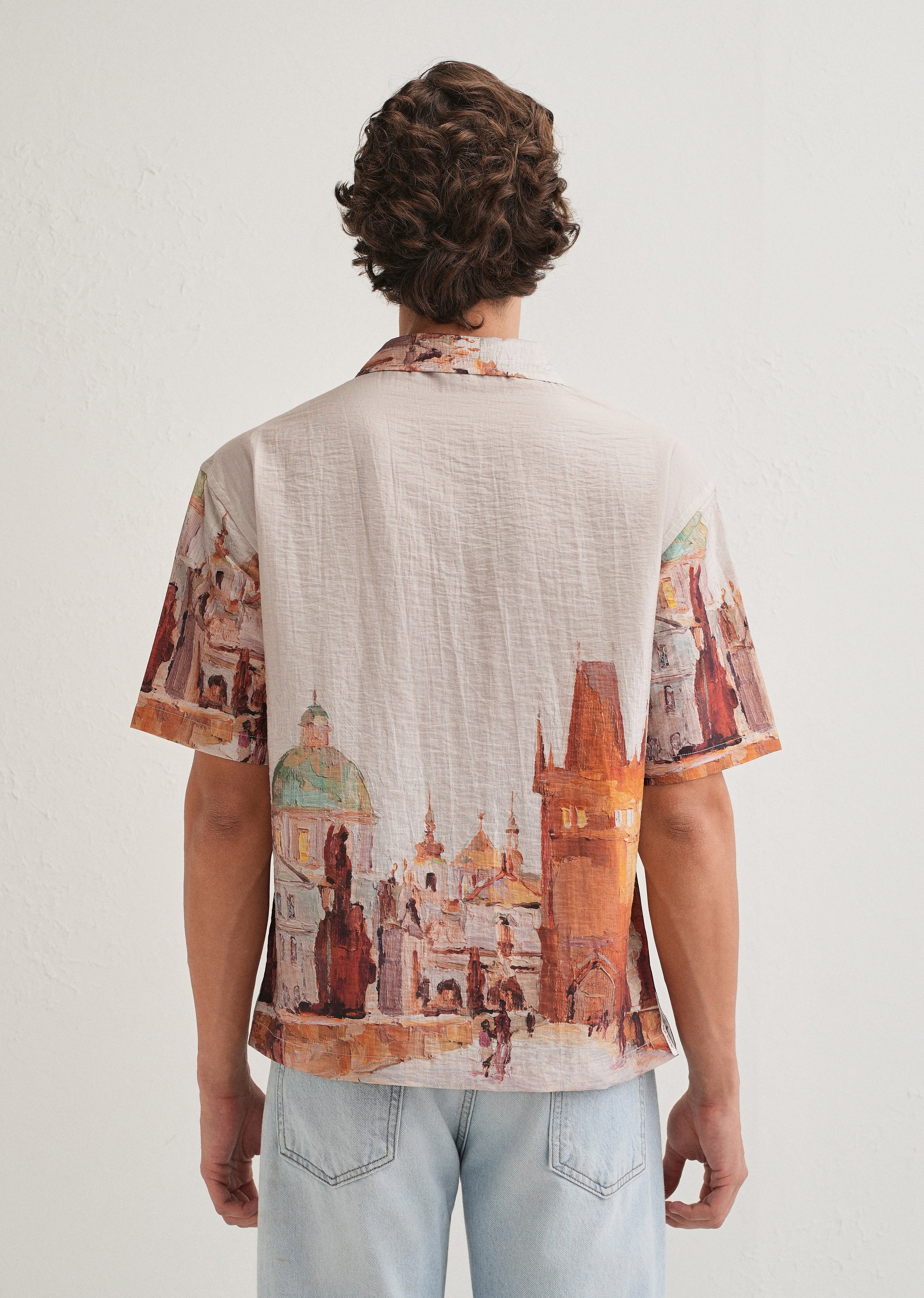Ecru Roman Ruin Placement Shirt
