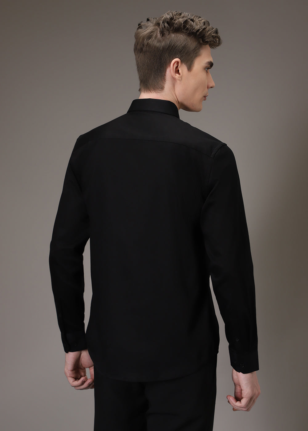 Embellish Beaded Black Designer Shirt