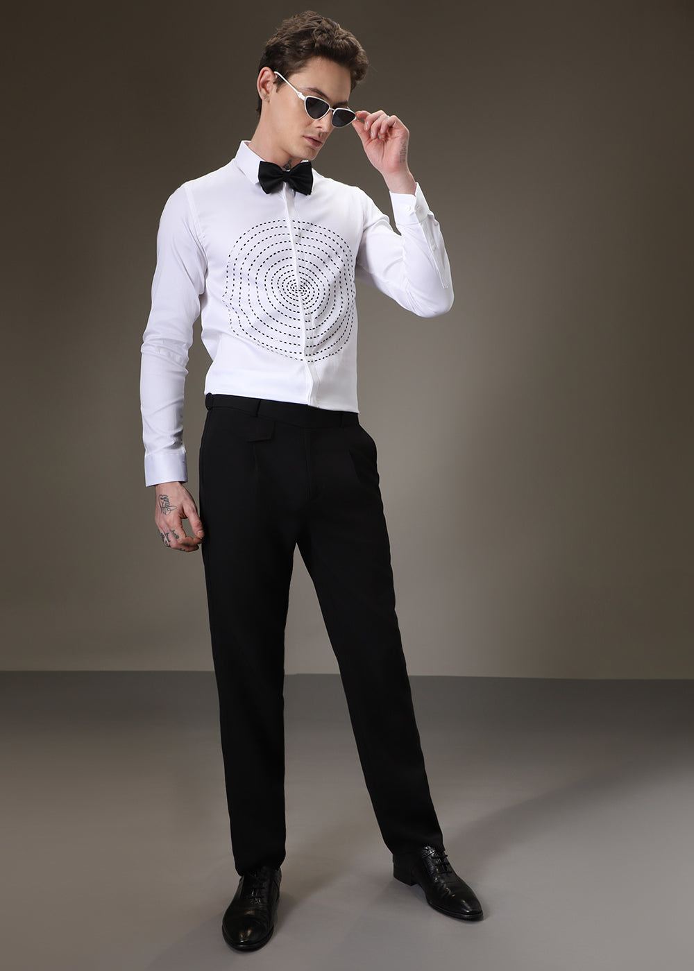 Embellished White Shirt