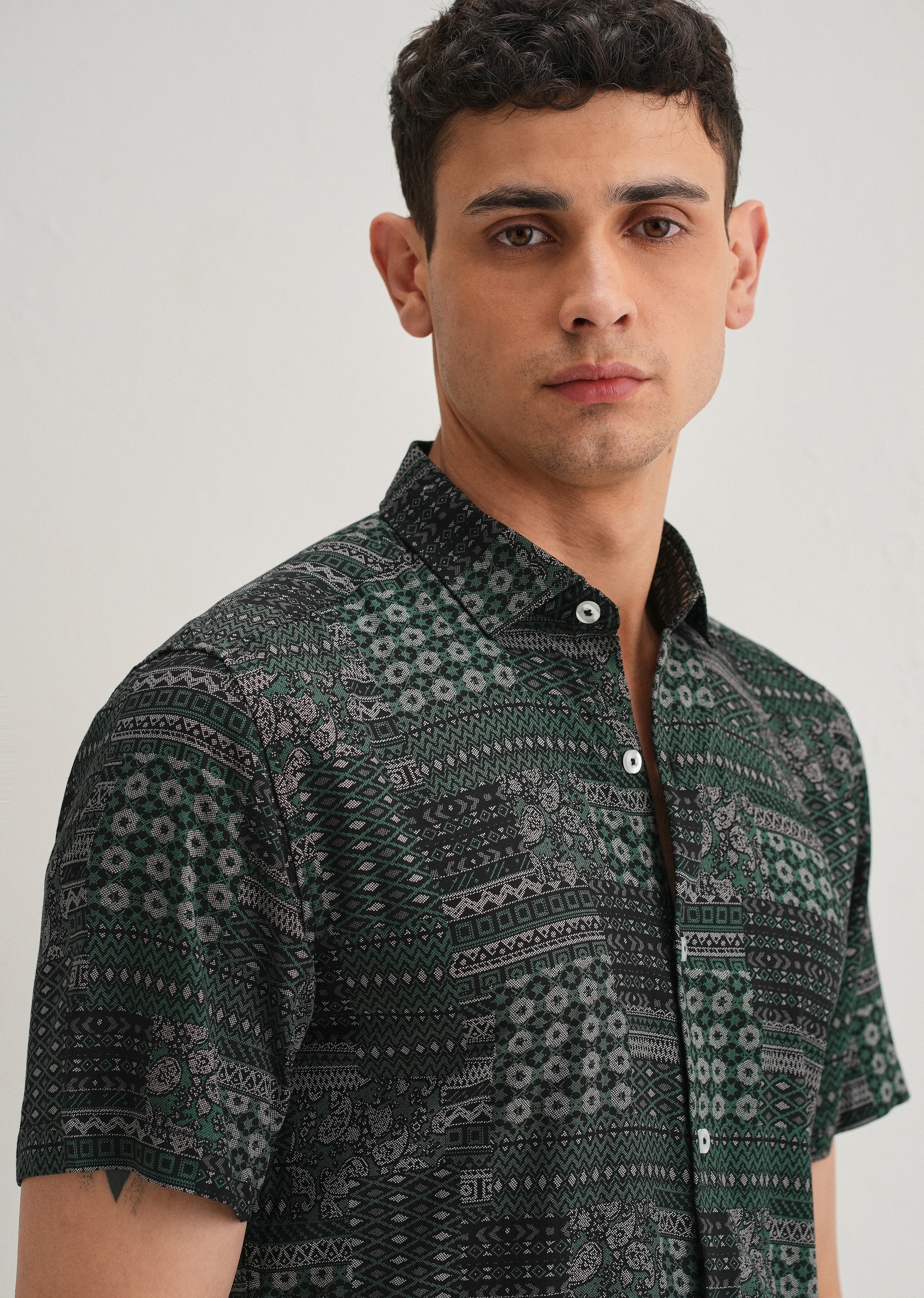 Ethnic Print Shirt