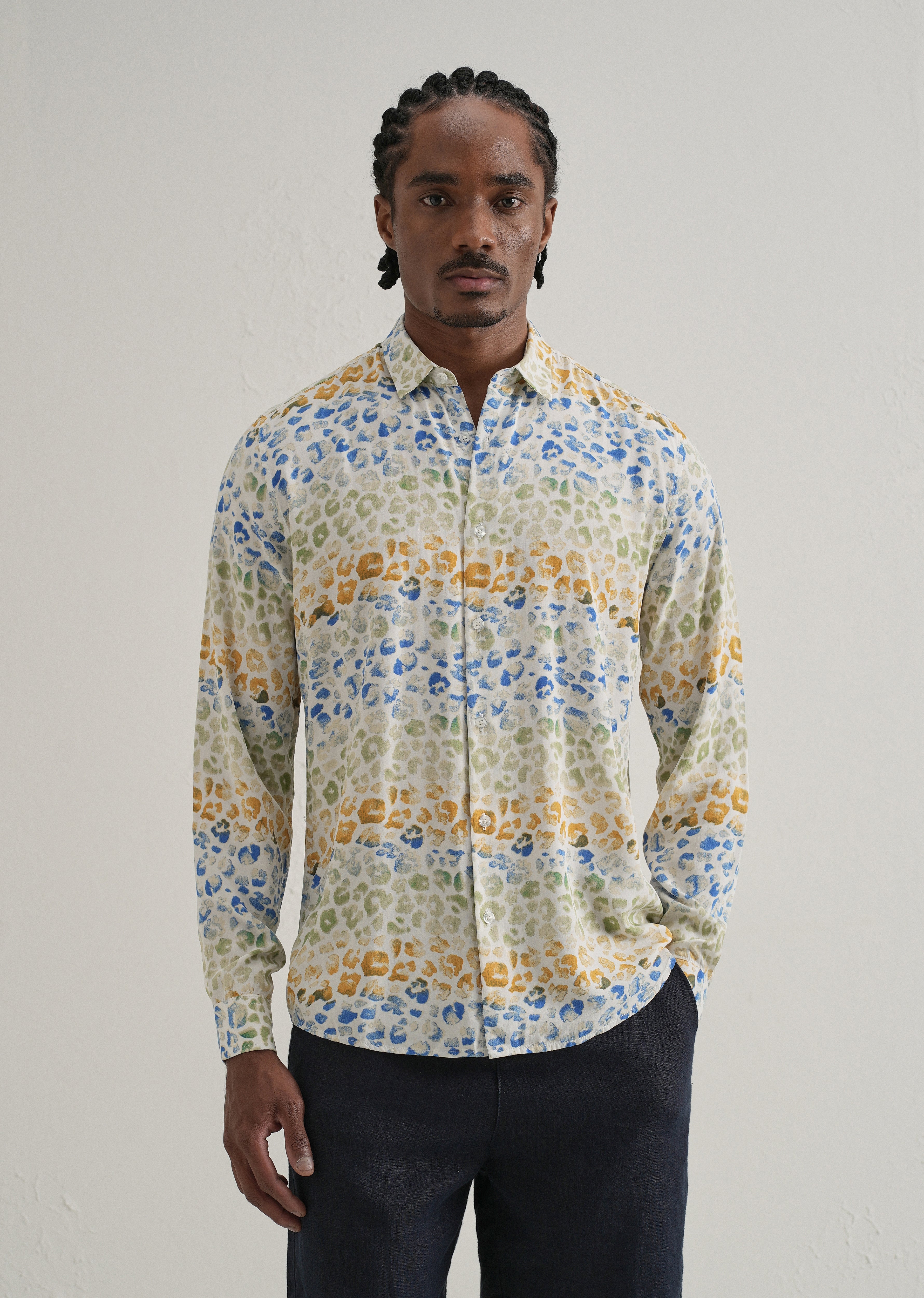 Exotic Fauna Print Full sleeve shirt