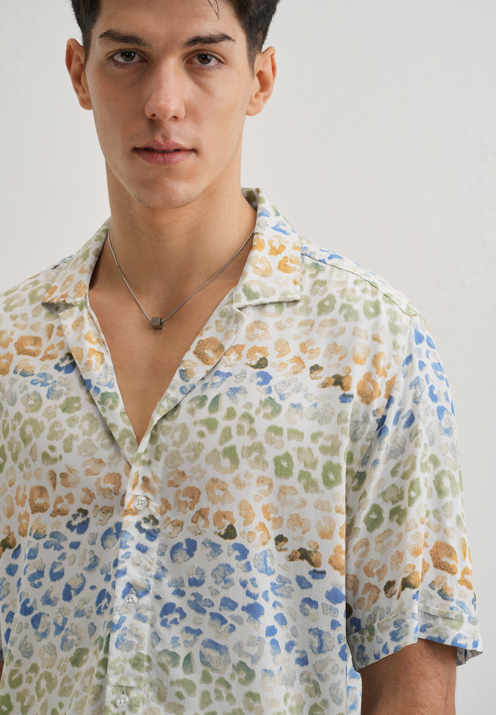 Exotic Fauna Print Half sleeve shirt
