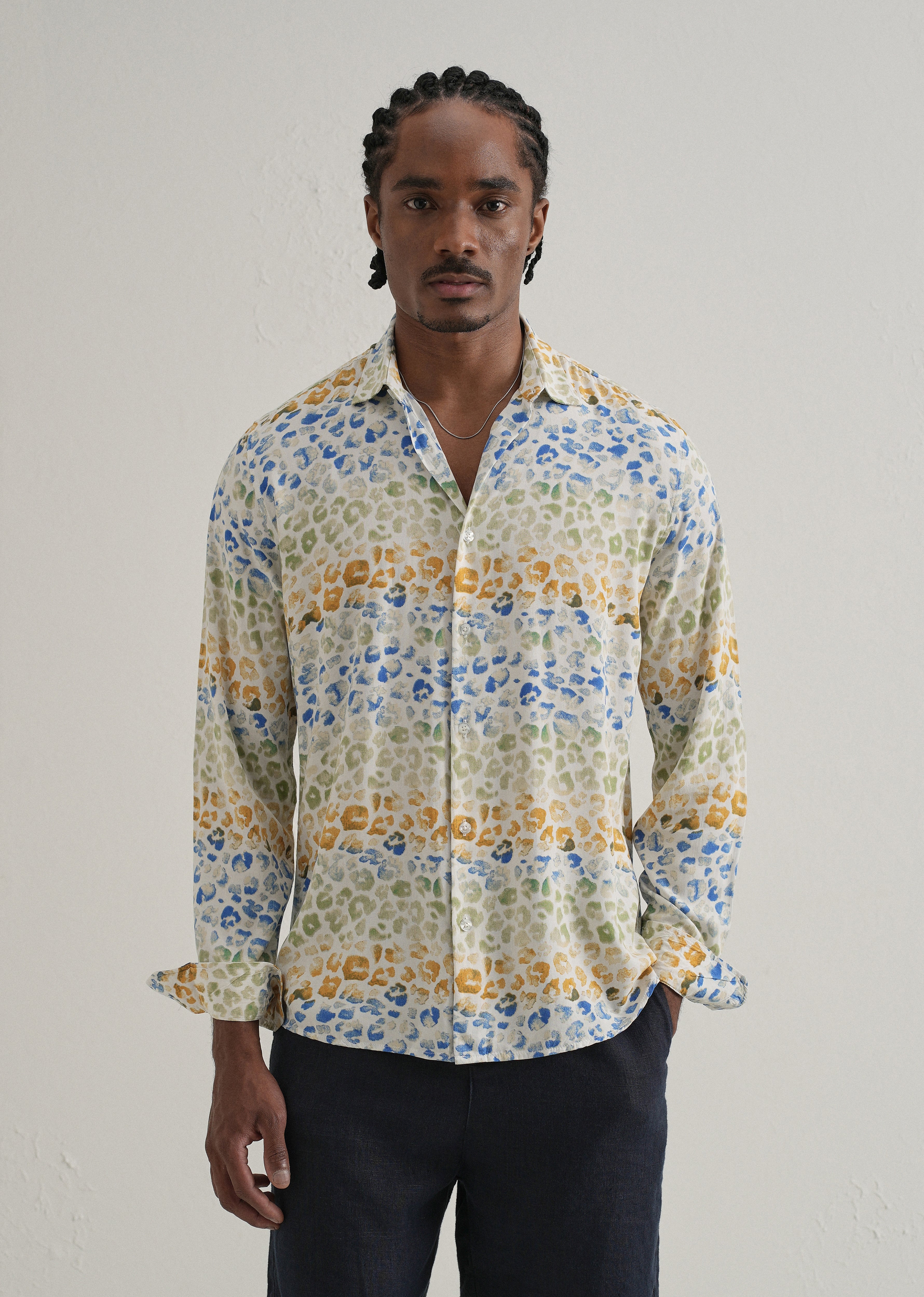 Exotic Fauna Print Full sleeve shirt