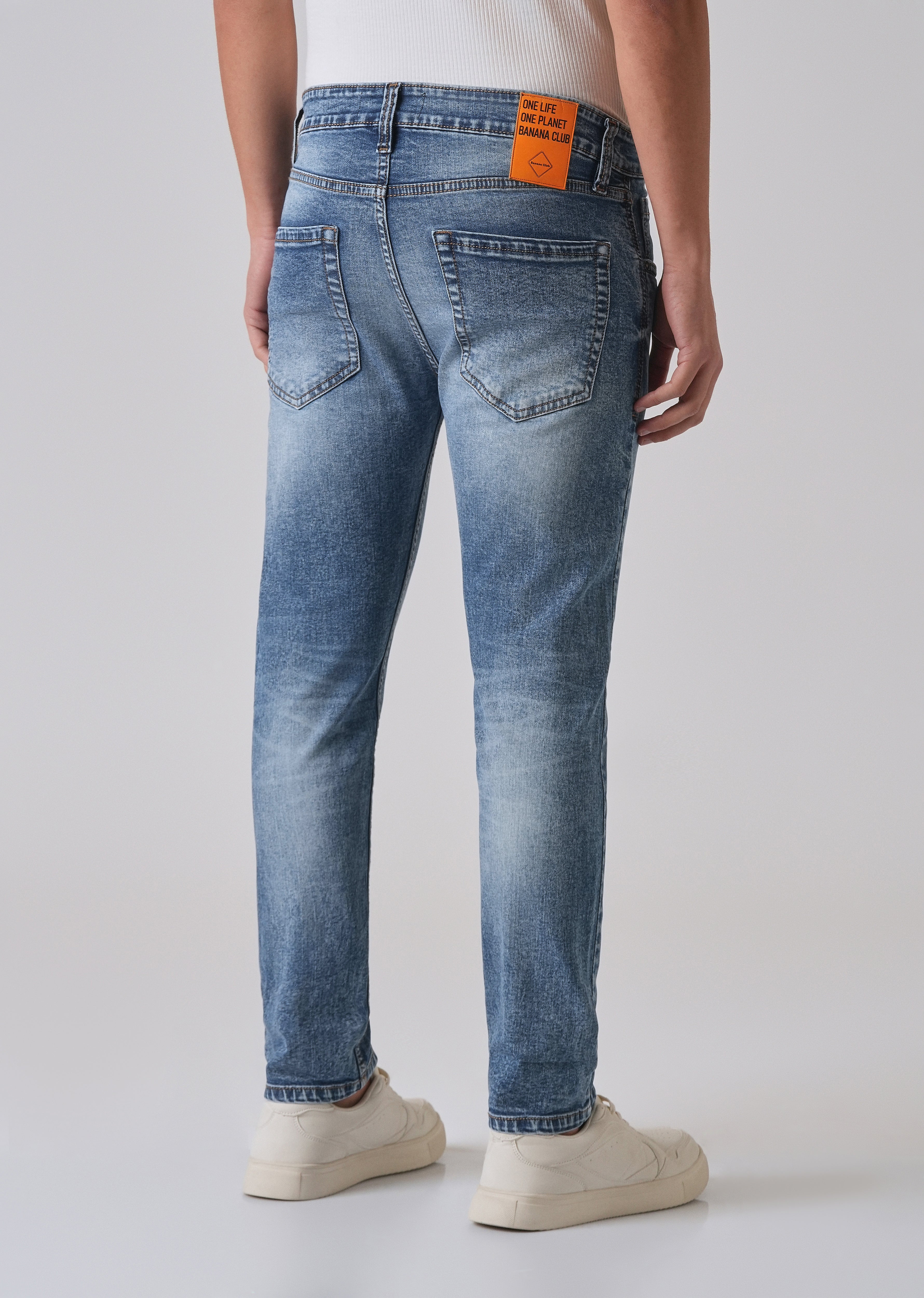 Faded Blue Slim fit Jeans