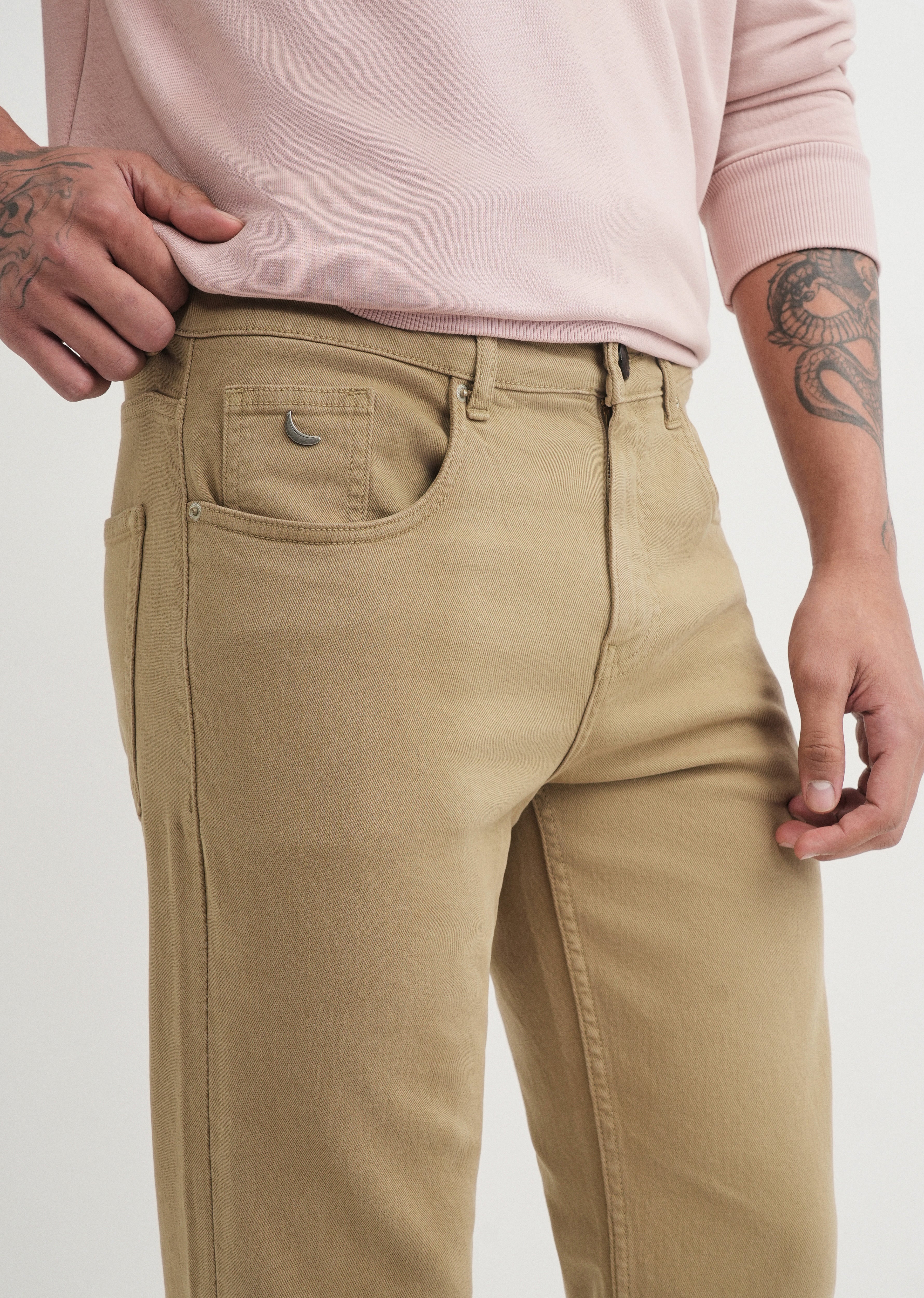 Faded Olive Bootcut Jeans