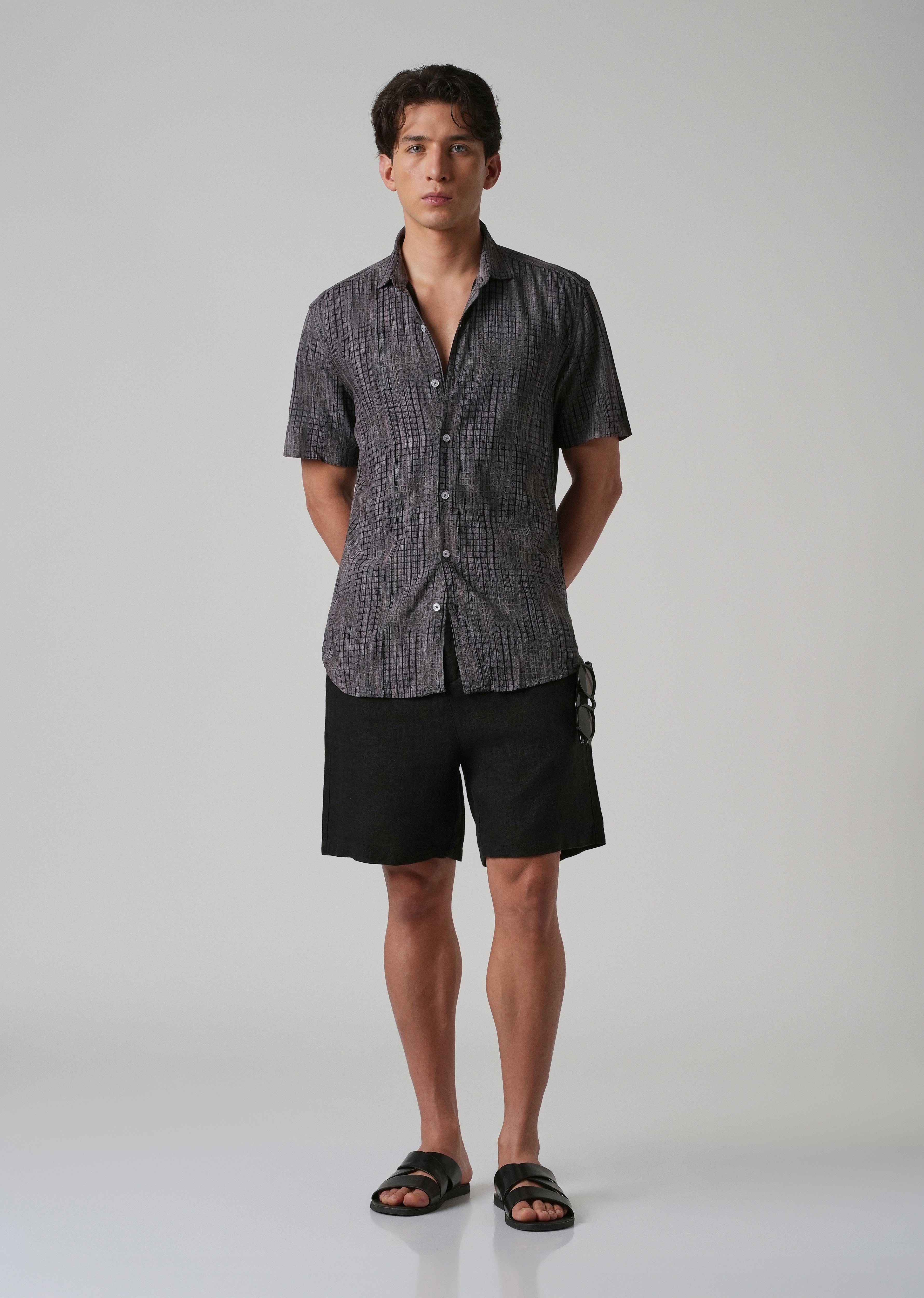 Faded Stripe Print Shirt