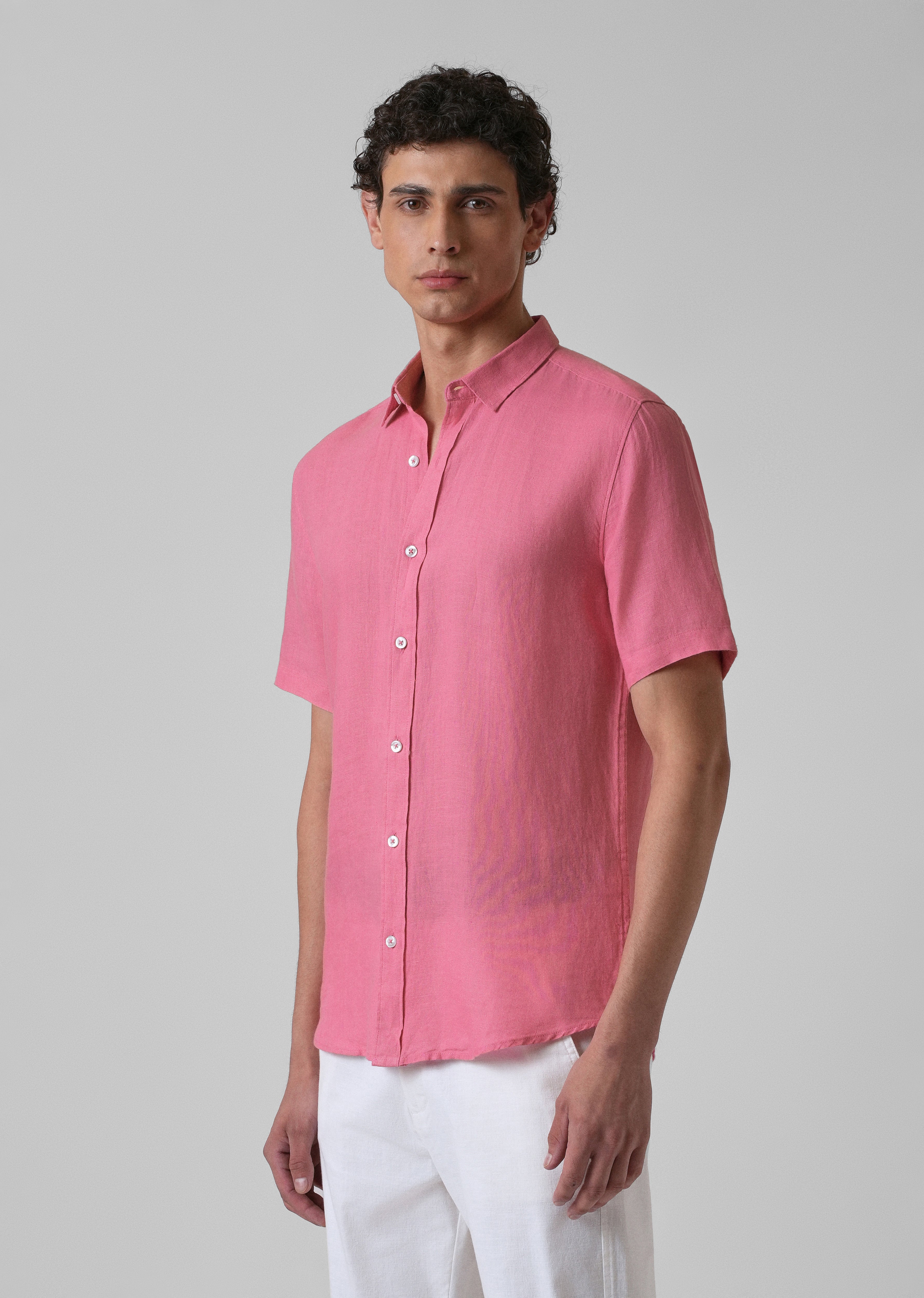 Fandango Pink Linen Shirt