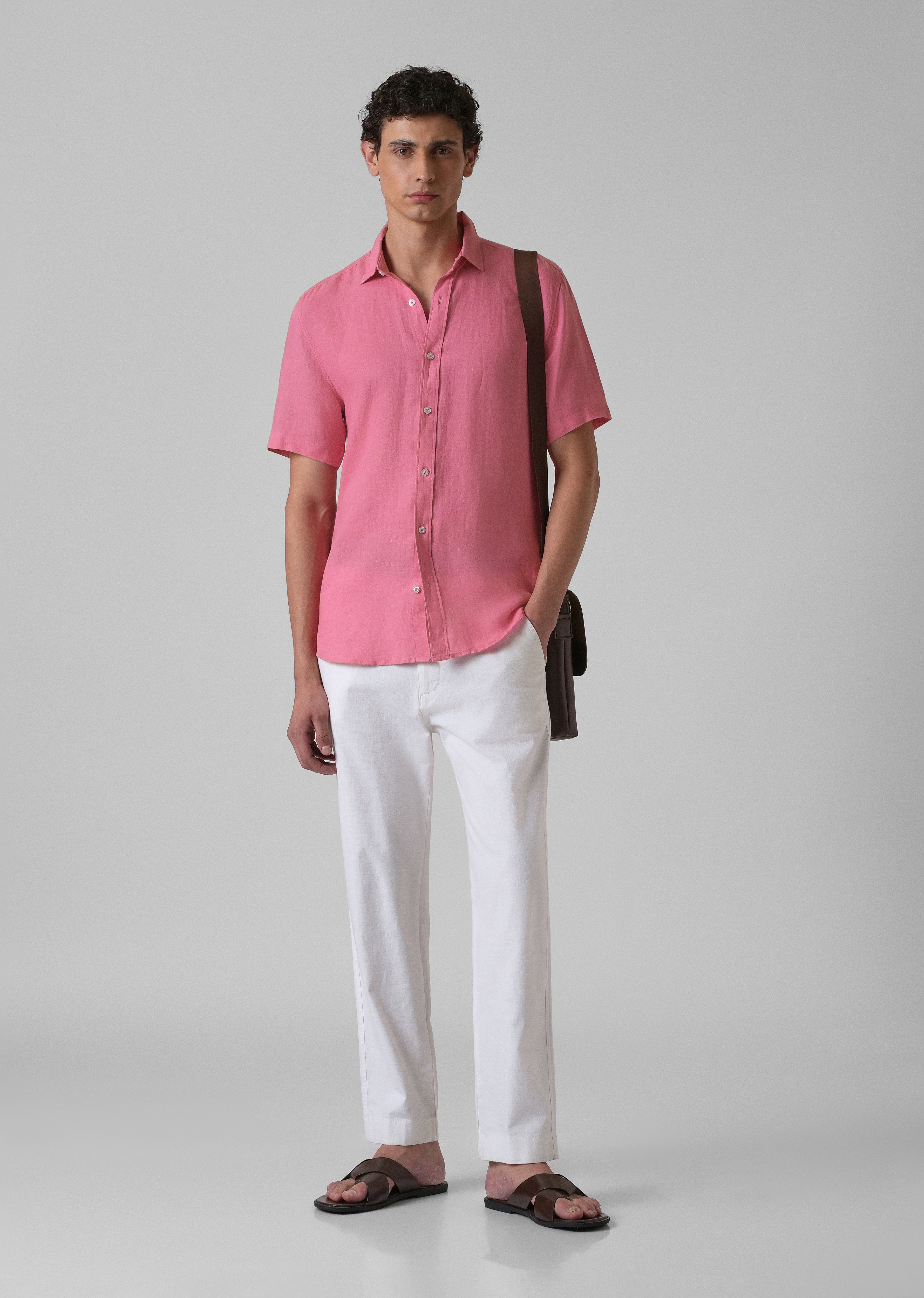 Fandango Pink Linen Shirt