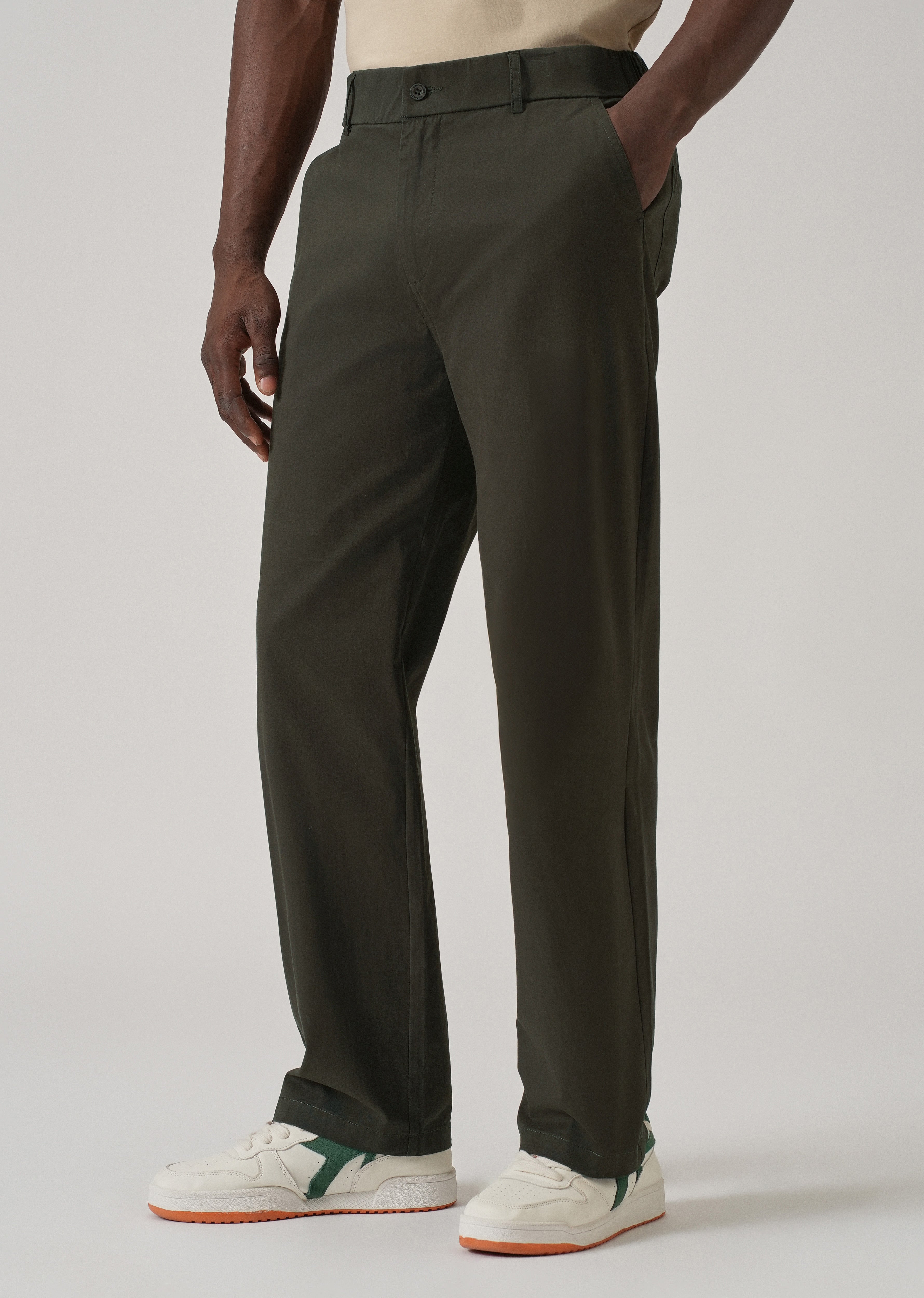 Baggy Fit Fern Green Chinos