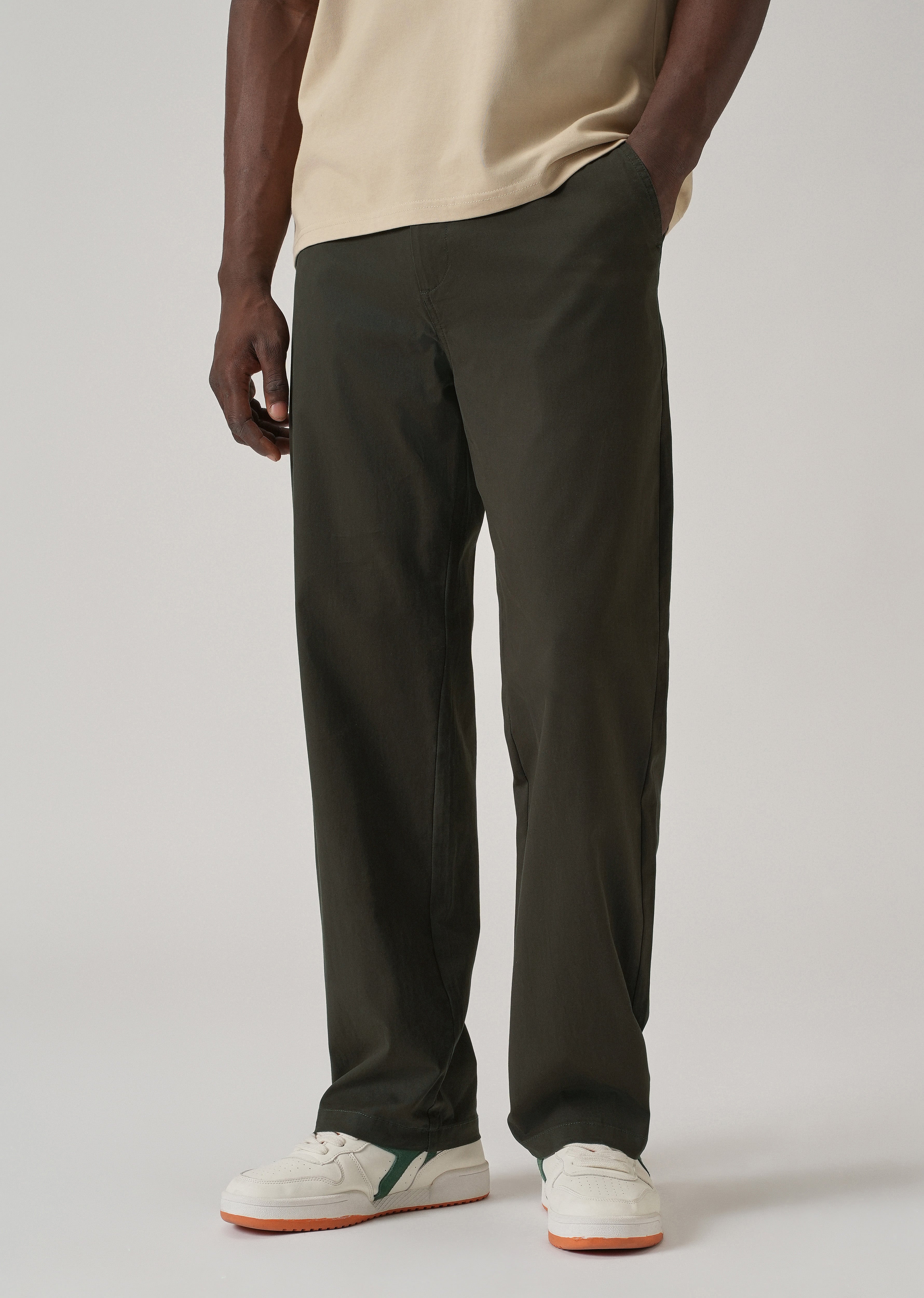 Baggy Fit Fern Green Chinos