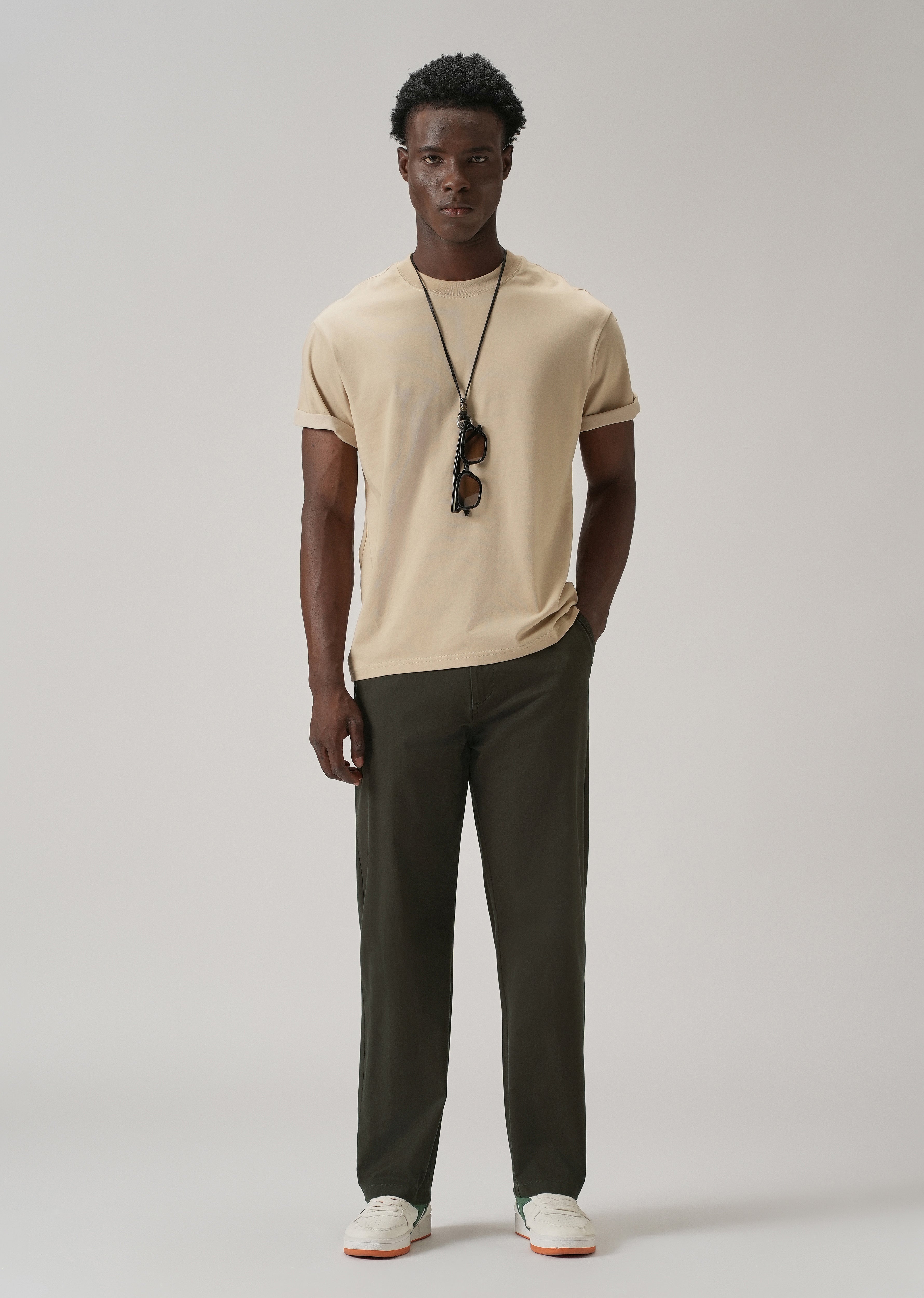 Baggy Fit Fern Green Chinos