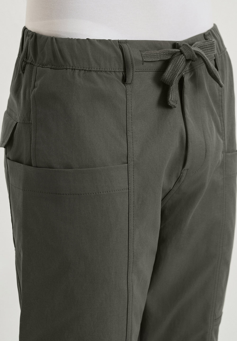 Fern Green Drawstring Panel Cargo