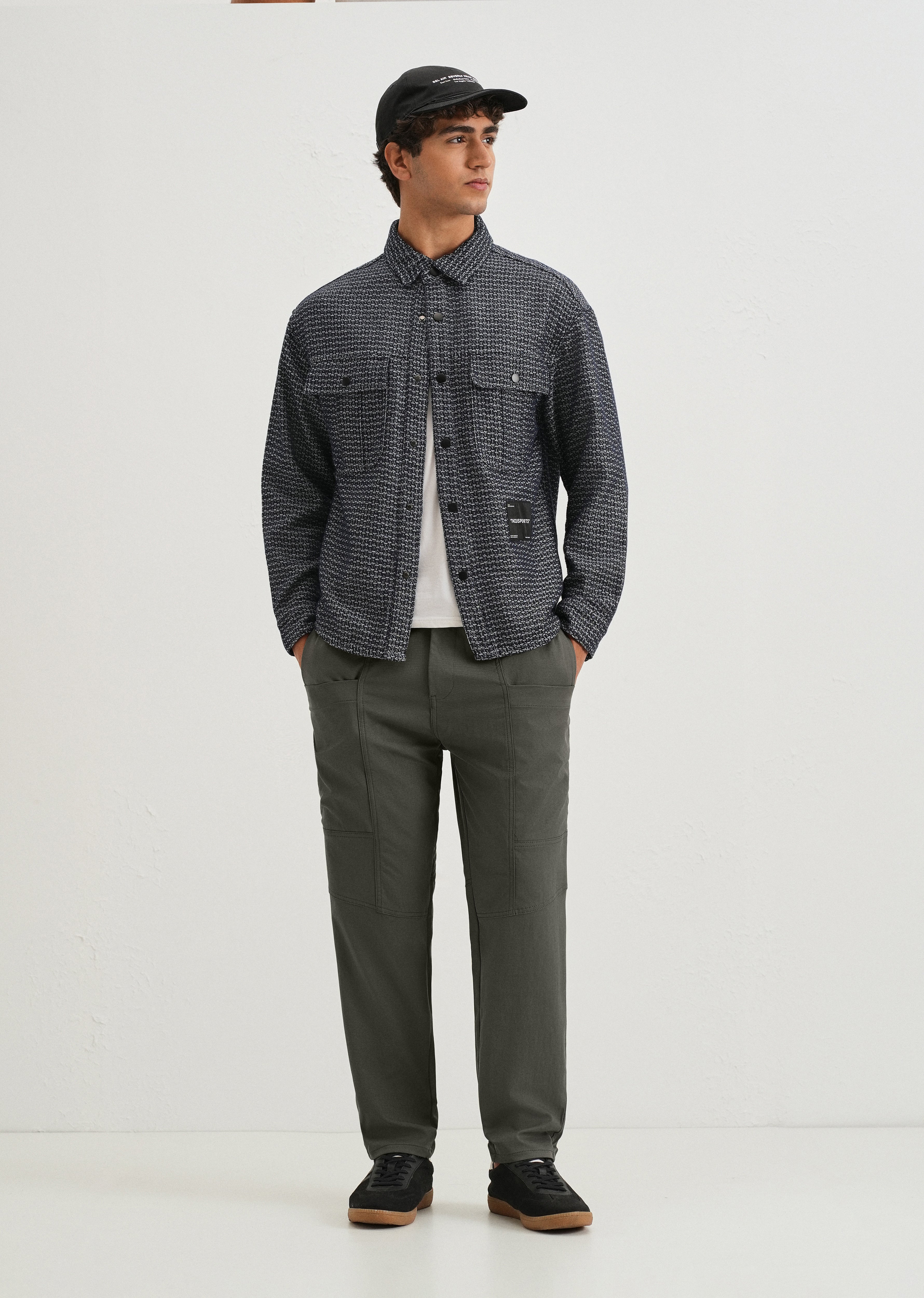 Fern Green Drawstring Panel Cargo Pant