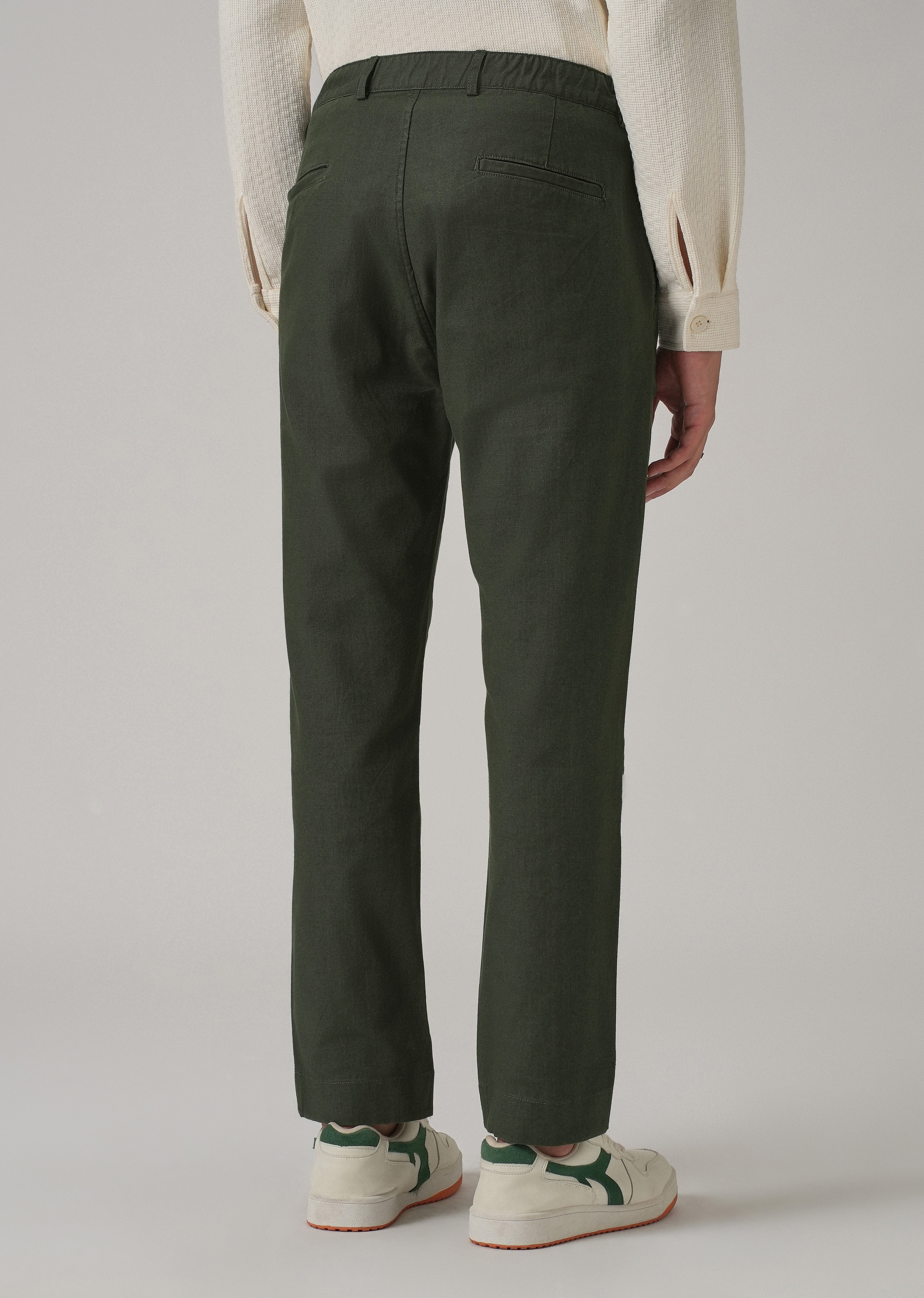 Fern Green Cotton Trouser