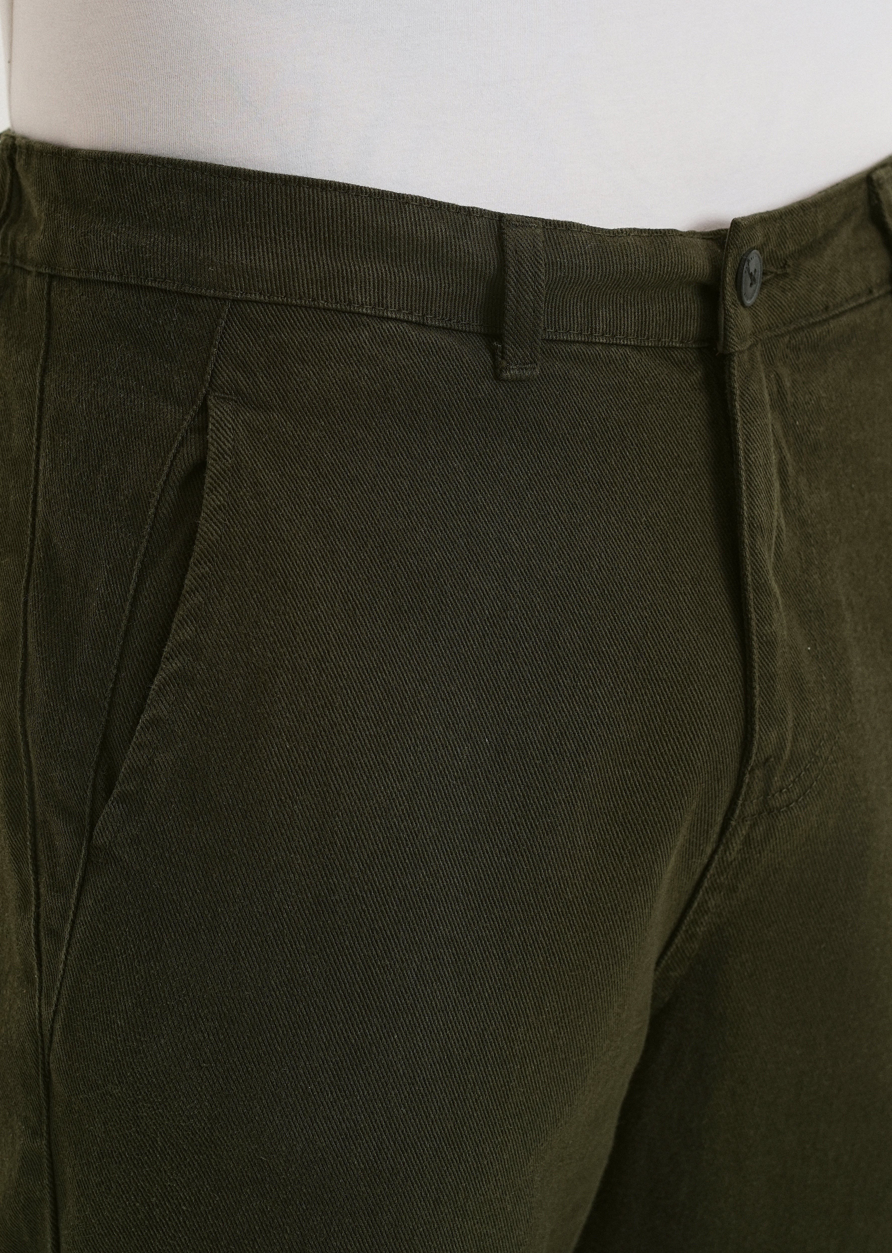 Fern Olive Drill Denim