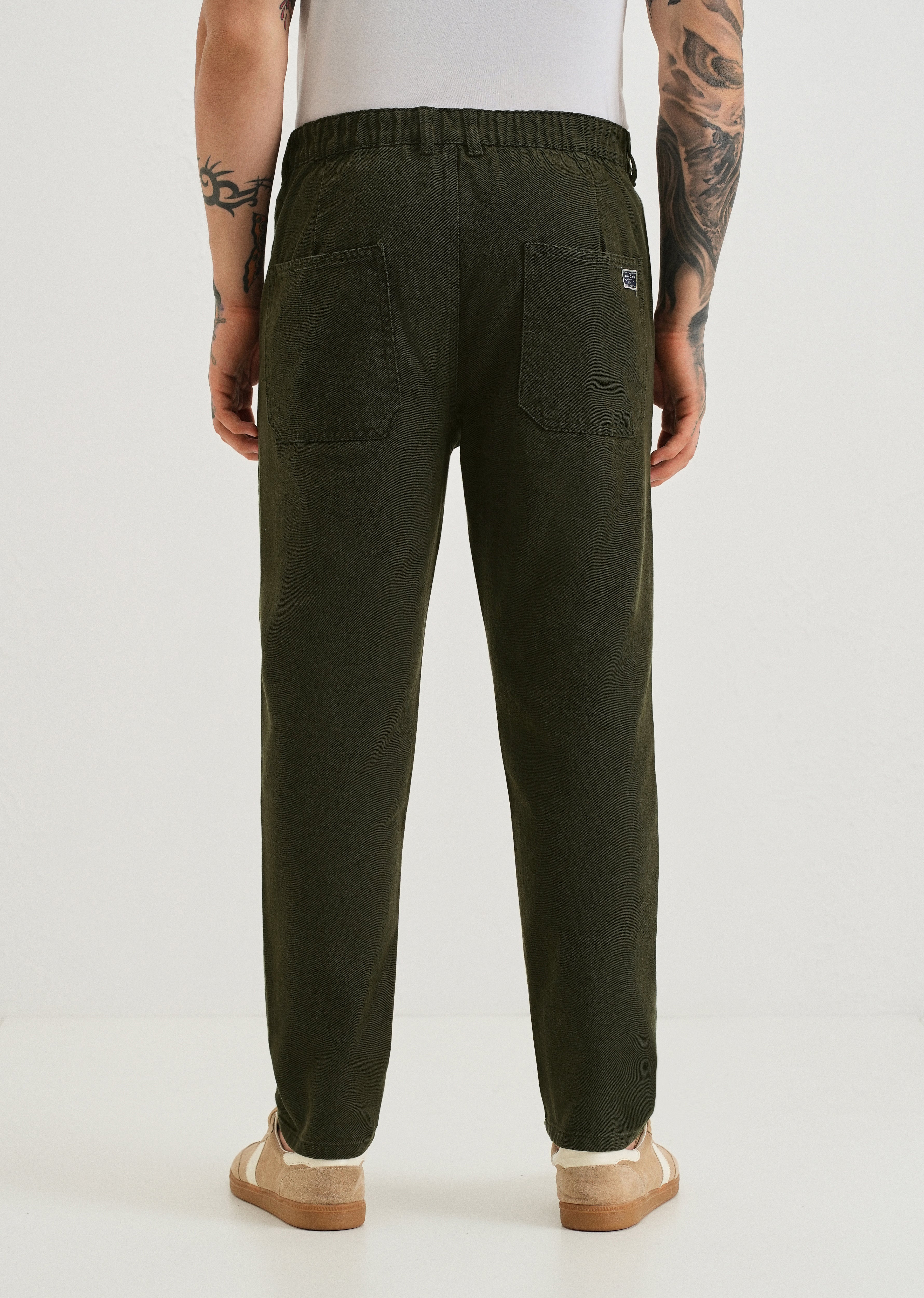 Fern Olive Drill Denim