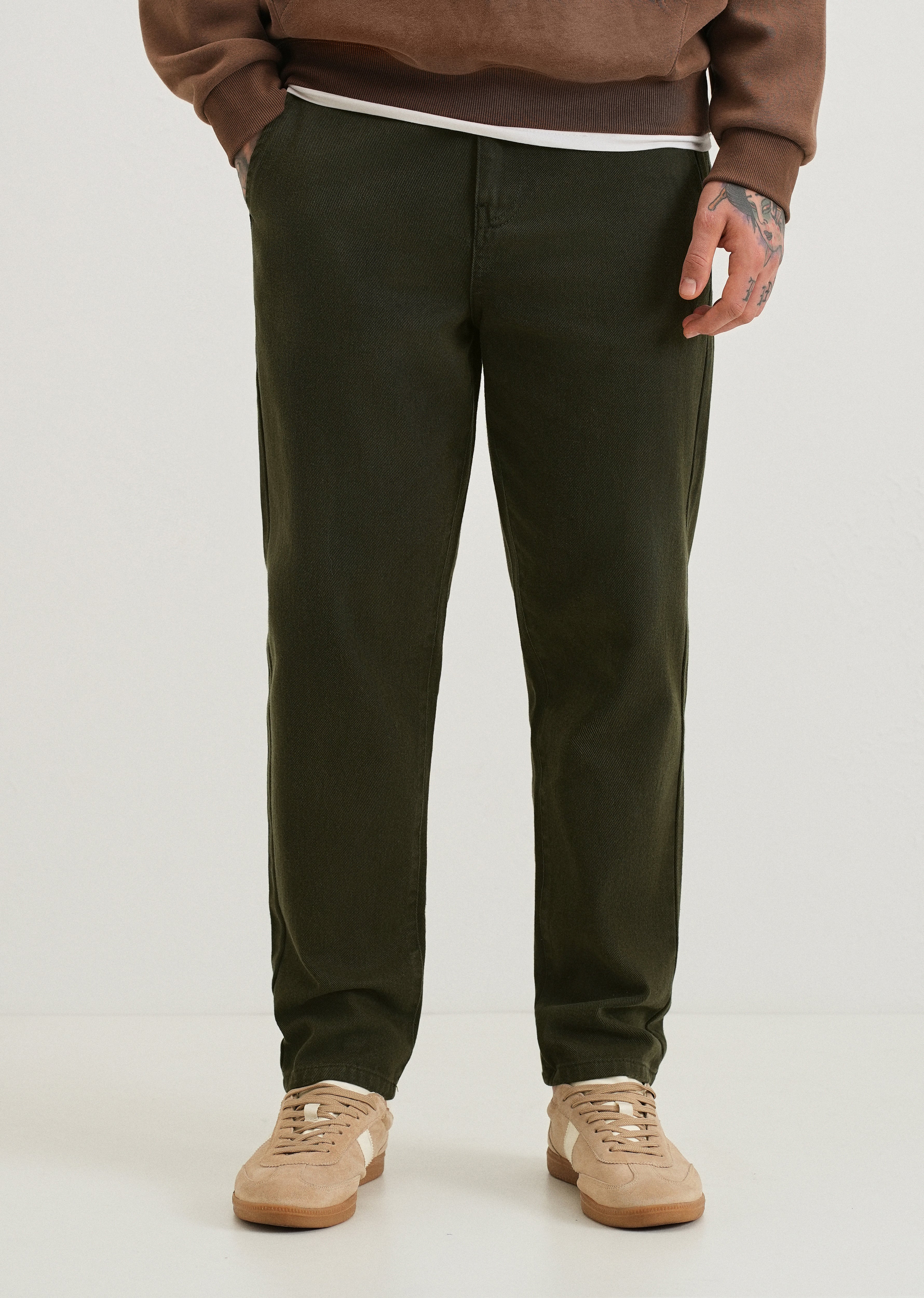 Fern Olive Drill Denim