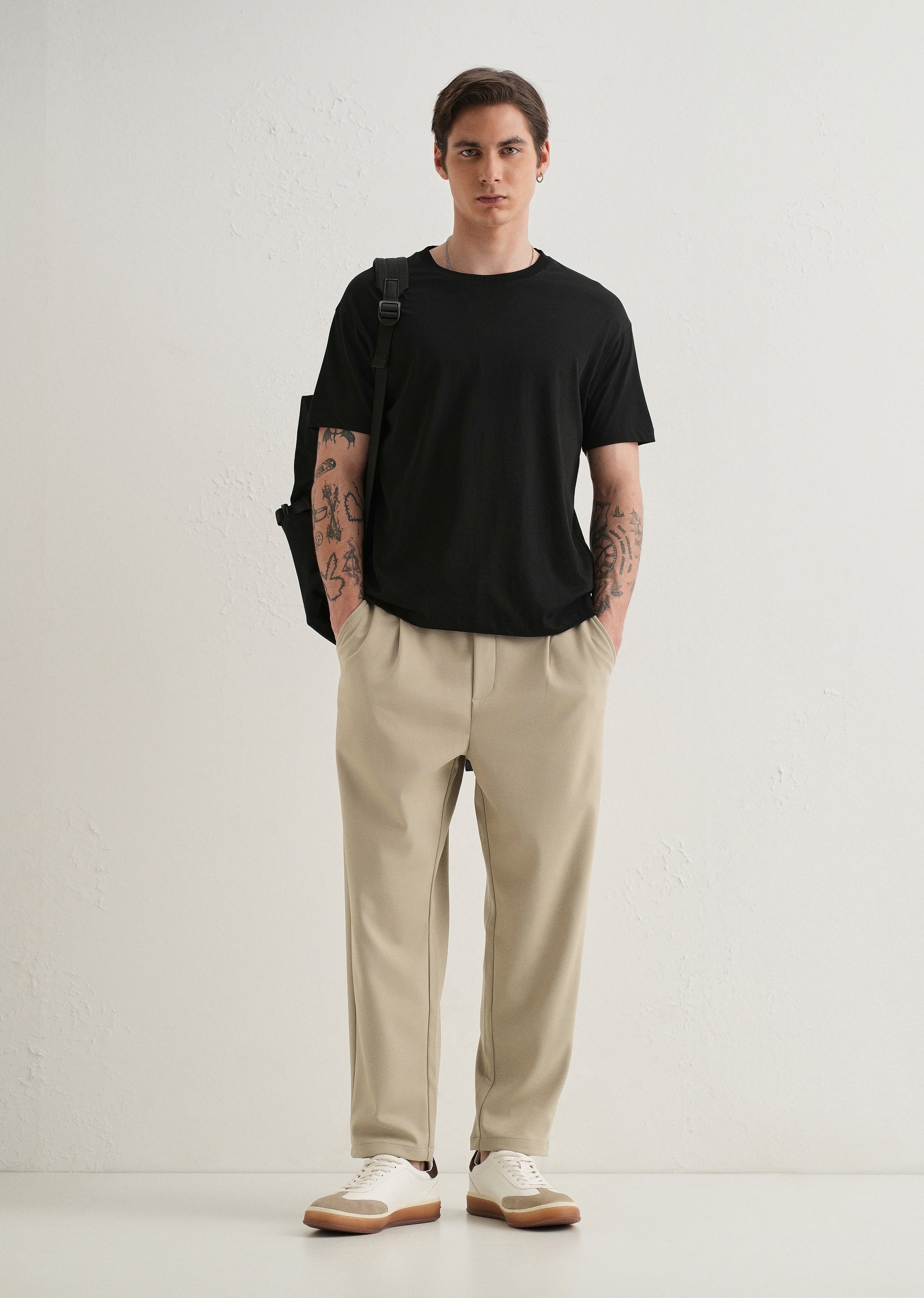 Flexi Beige Korean Trouser